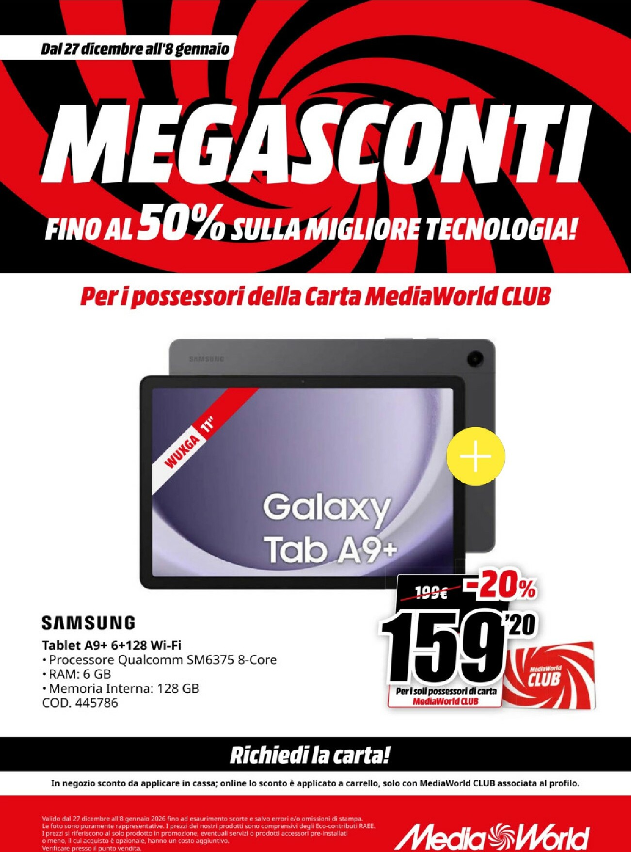 mediaworld - Volantino Mediaworld valido dal 27/12 al 08/01 - page: 14