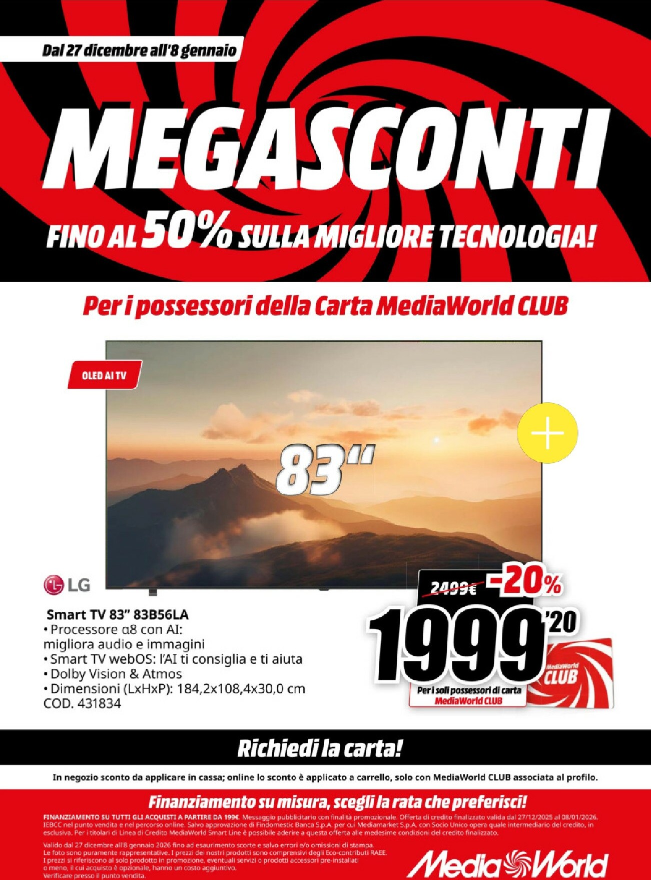 mediaworld - Volantino Mediaworld valido dal 27/12 al 08/01 - page: 34