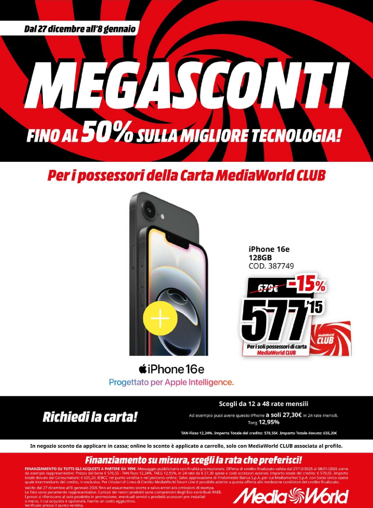 mediaworld - Volantino Mediaworld valido dal 27/12 al 08/01 - page: 3