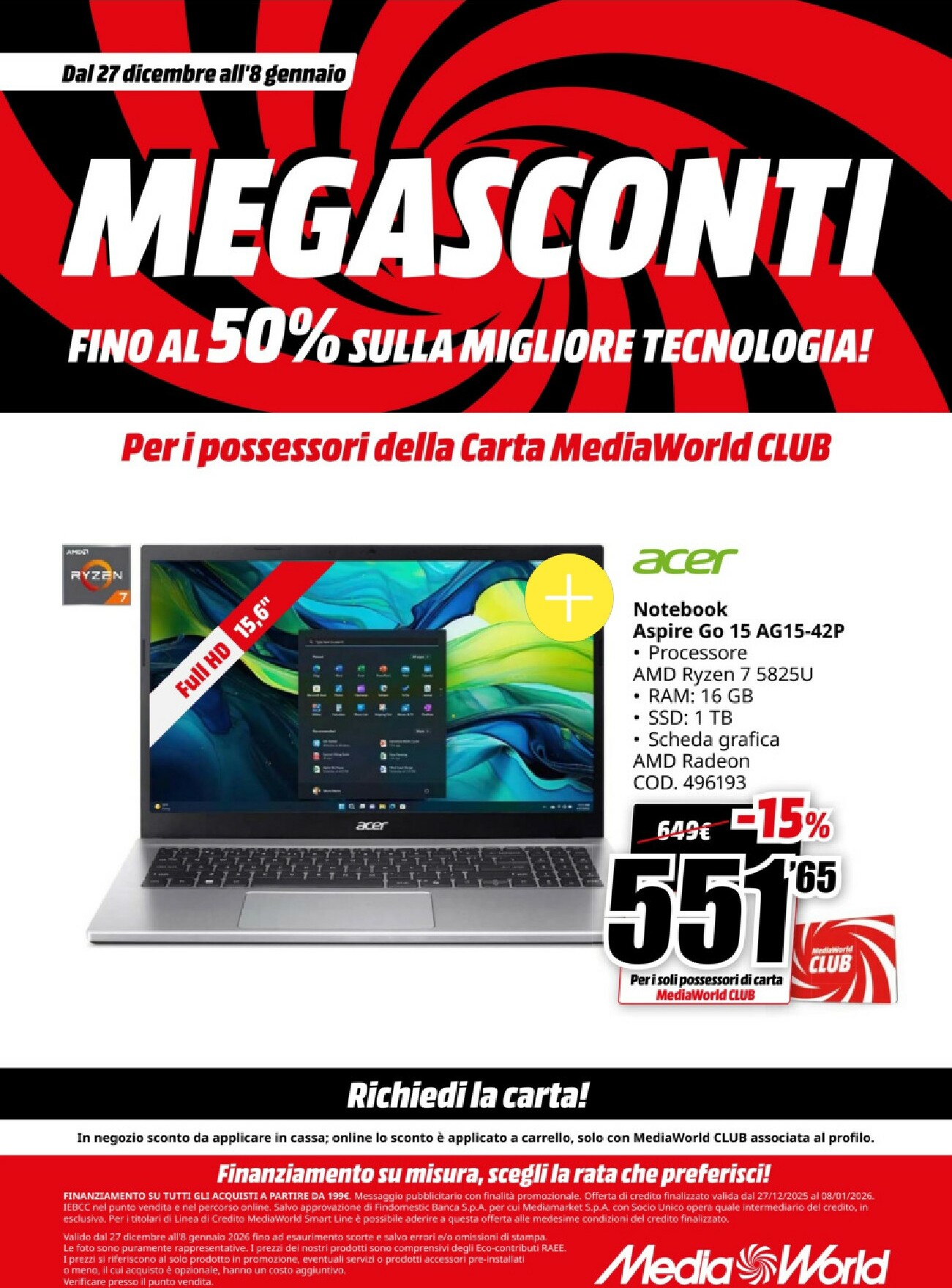 mediaworld - Volantino Mediaworld valido dal 27/12 al 08/01 - page: 18