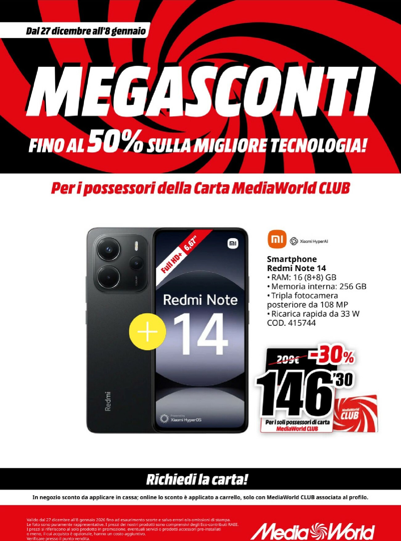 mediaworld - Volantino Mediaworld valido dal 27/12 al 08/01 - page: 7