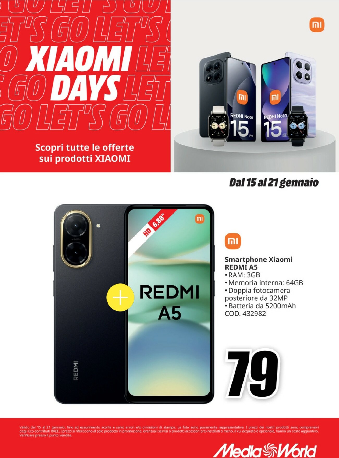 mediaworld - Volantino Mediaworld - Xiaomi Days valido dal 15/01 al 21/01 - page: 5