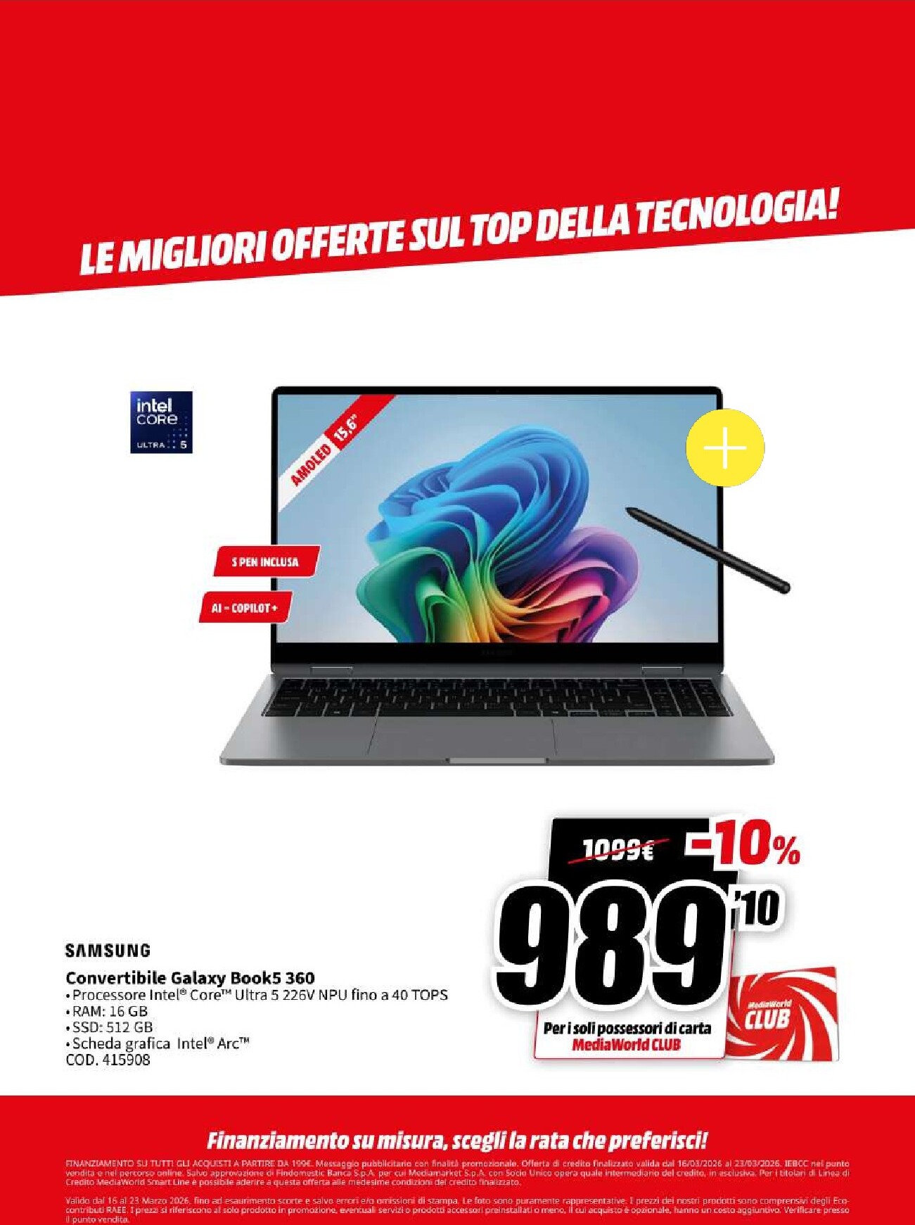mediaworld - Volantino Mediaworld - Mega Sconti valido dal 16/03/2026 al 23/03/2026 - page: 12