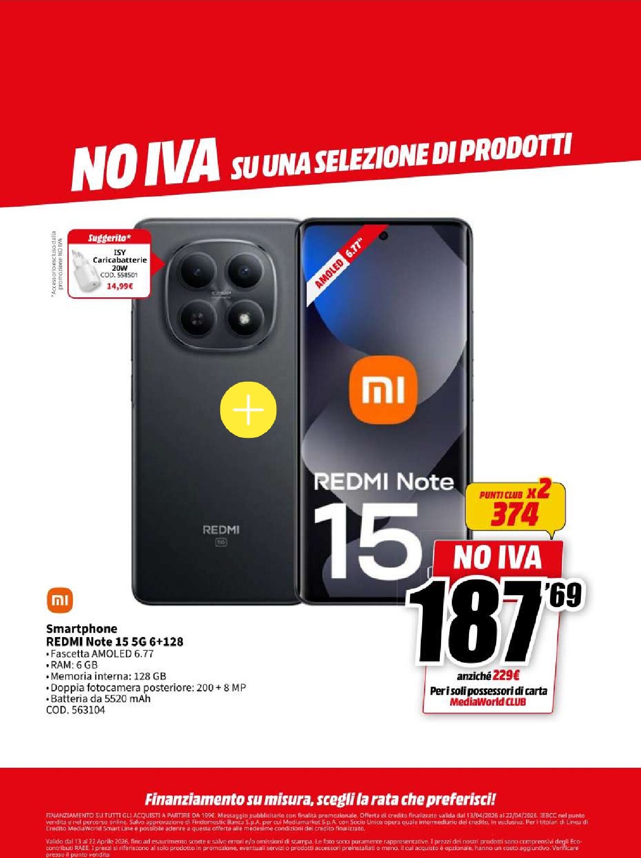 mediaworld - Volantino attuale di Mediaworld valido dal lunedì 13/04/2026 al mercoledì 22/04/2026 - page: 15