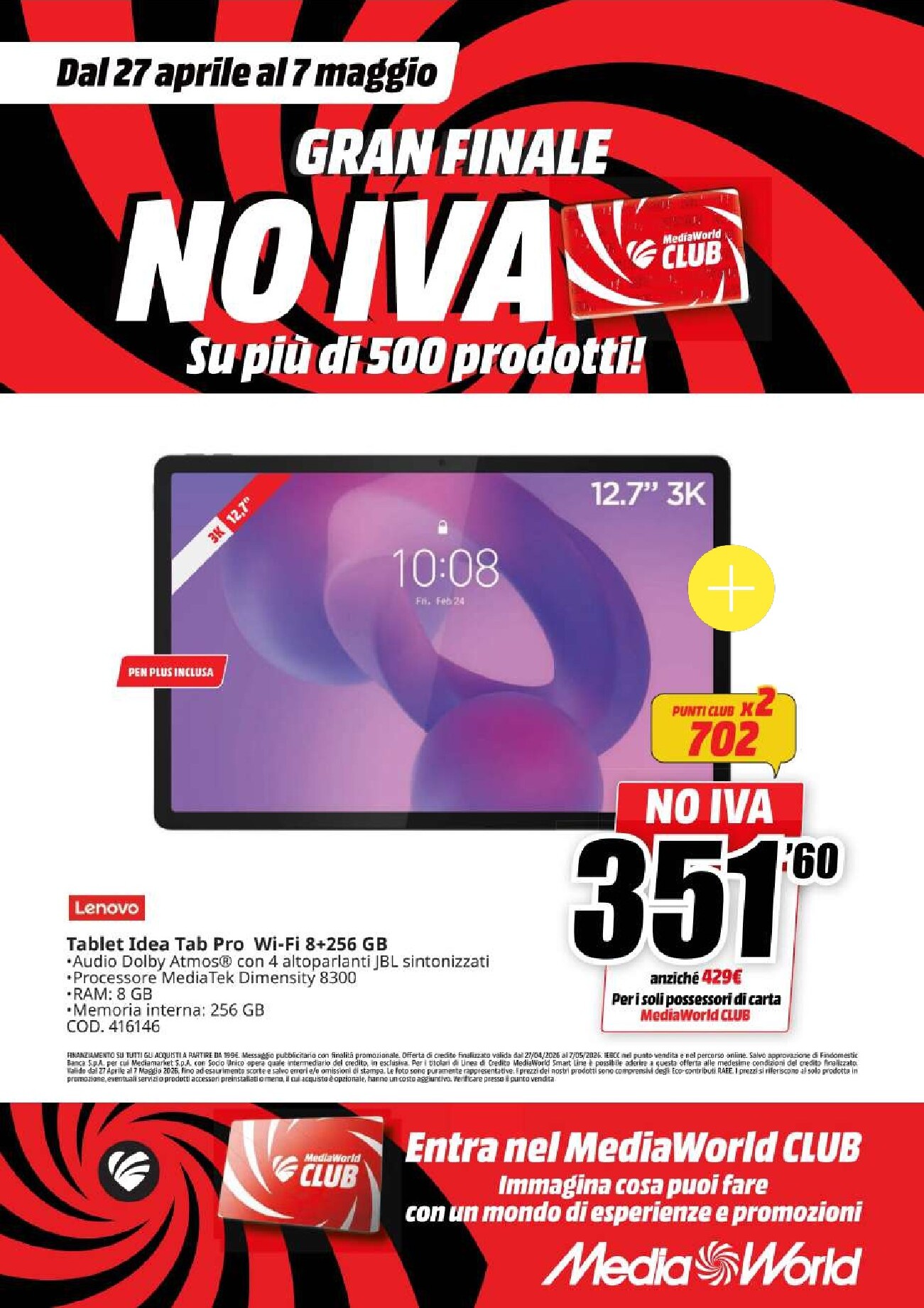 mediaworld - Volantino attuale di Mediaworld valido dal lunedì 27/04/2026 al giovedì 07/05/2026 - page: 26