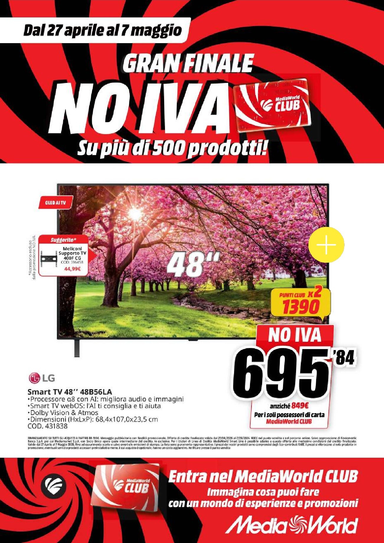 mediaworld - Volantino attuale di Mediaworld valido dal lunedì 27/04/2026 al giovedì 07/05/2026