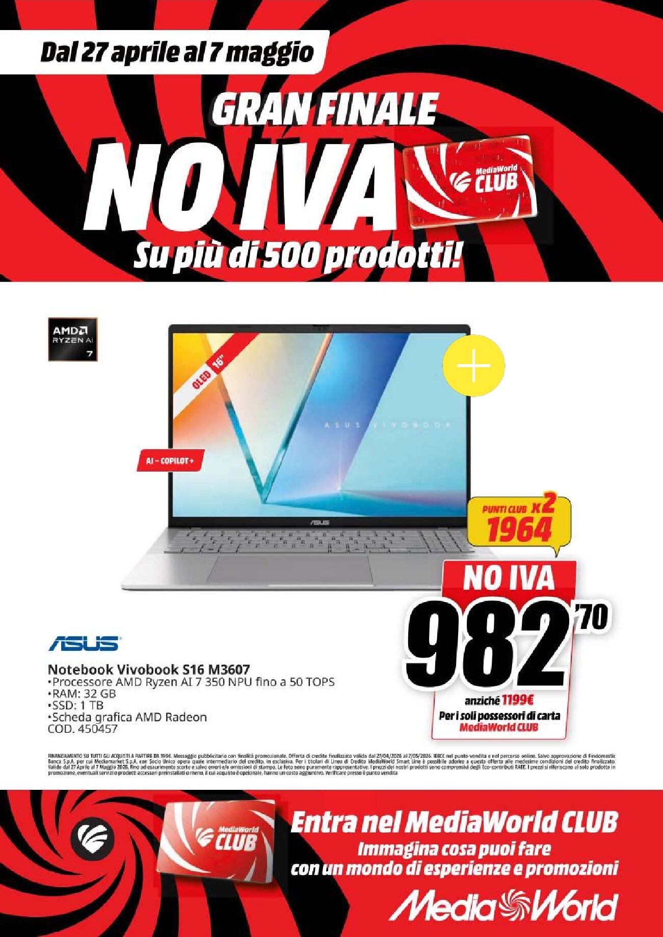 mediaworld - Volantino attuale di Mediaworld valido dal lunedì 27/04/2026 al giovedì 07/05/2026 - page: 38
