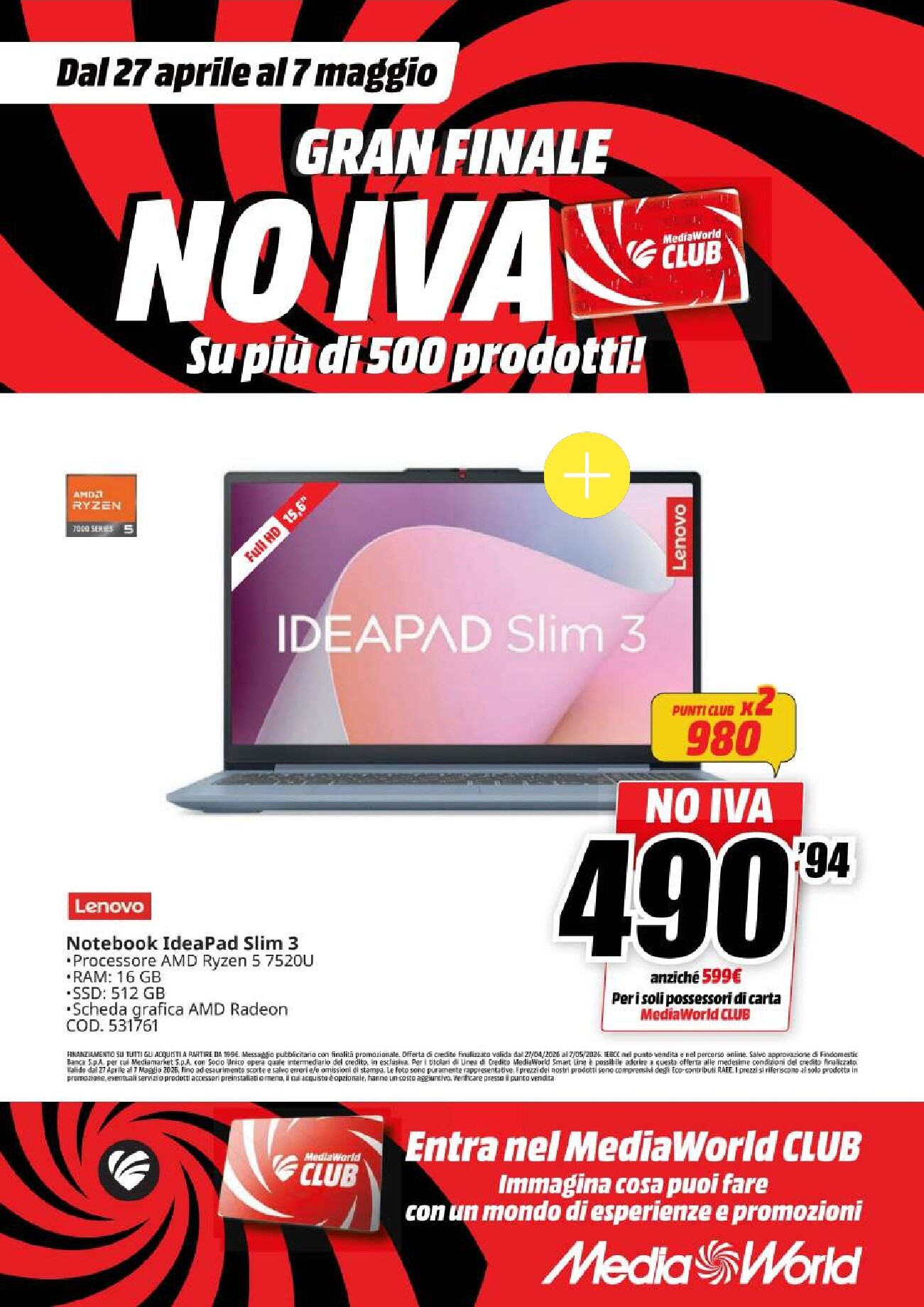 mediaworld - Volantino attuale di Mediaworld valido dal lunedì 27/04/2026 al giovedì 07/05/2026 - page: 40