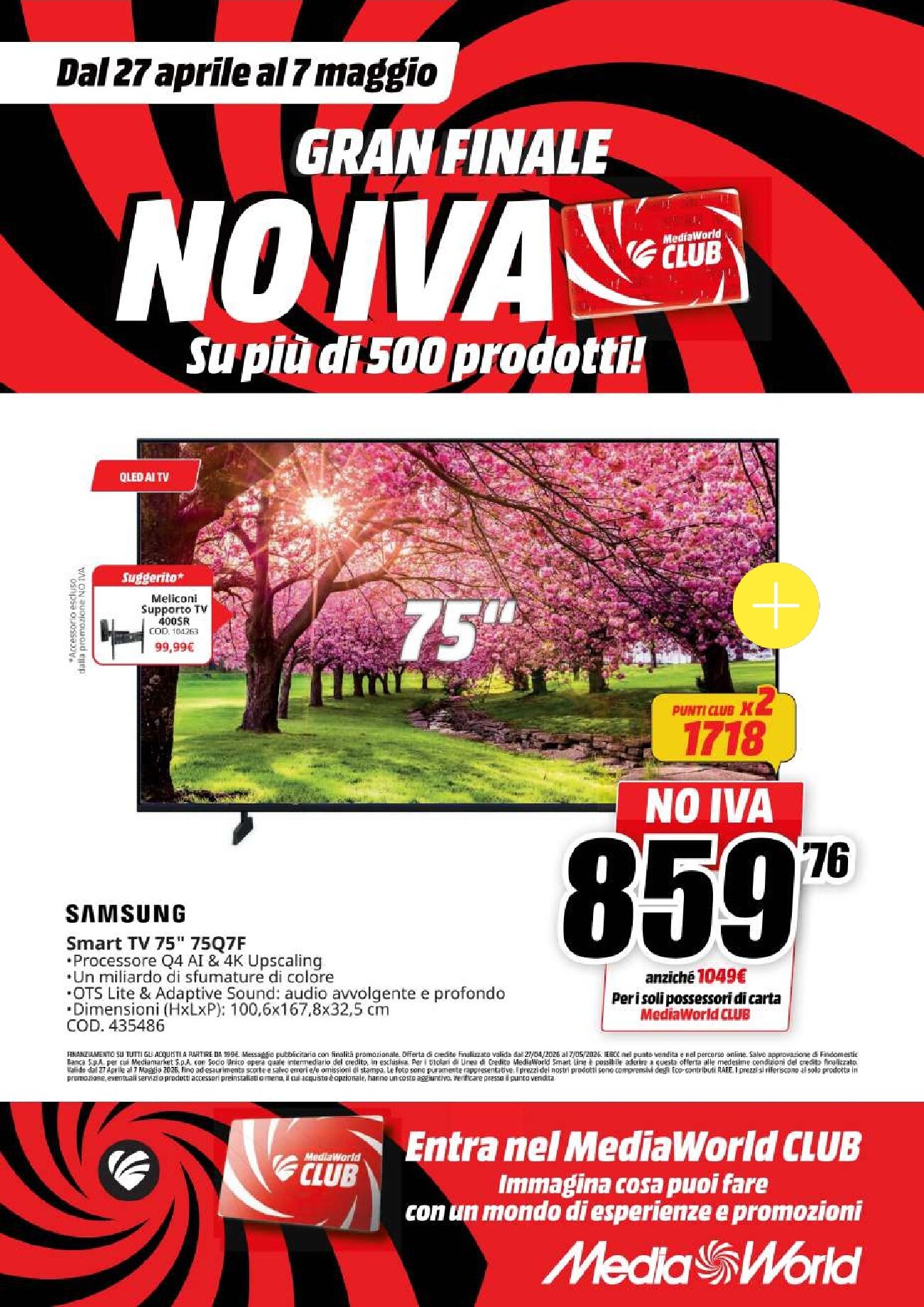 mediaworld - Volantino attuale di Mediaworld valido dal lunedì 27/04/2026 al giovedì 07/05/2026 - page: 7
