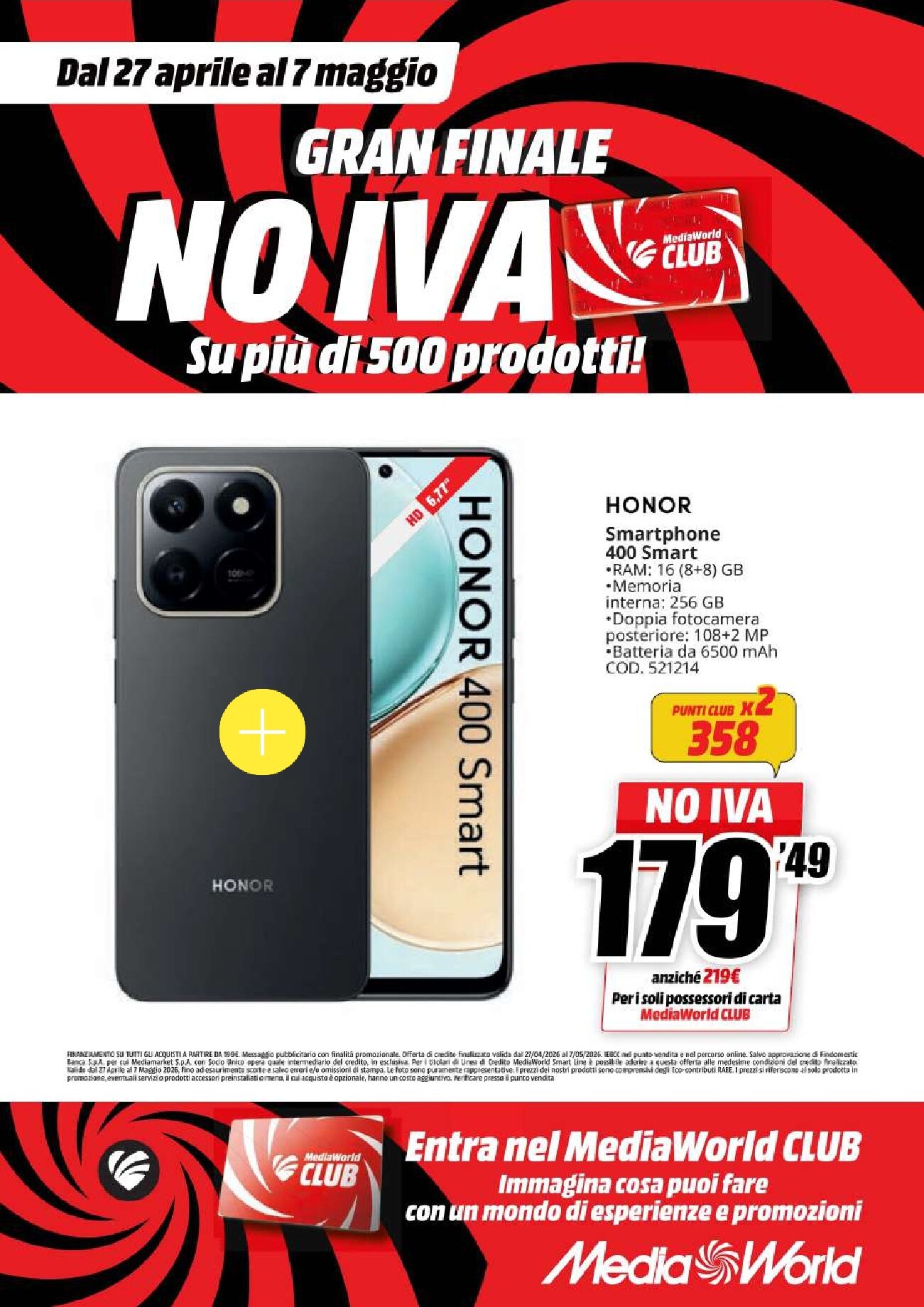 mediaworld - Volantino attuale di Mediaworld valido dal lunedì 27/04/2026 al giovedì 07/05/2026 - page: 57