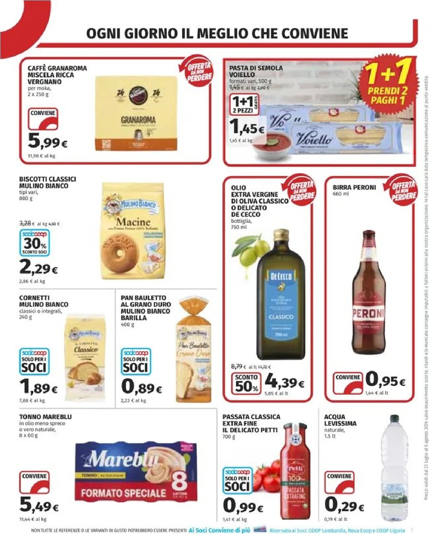coop - Volantino attuale di Coop valido dal giovedì 23/07/2026 al mercoledì 05/08/2026 - page: 7