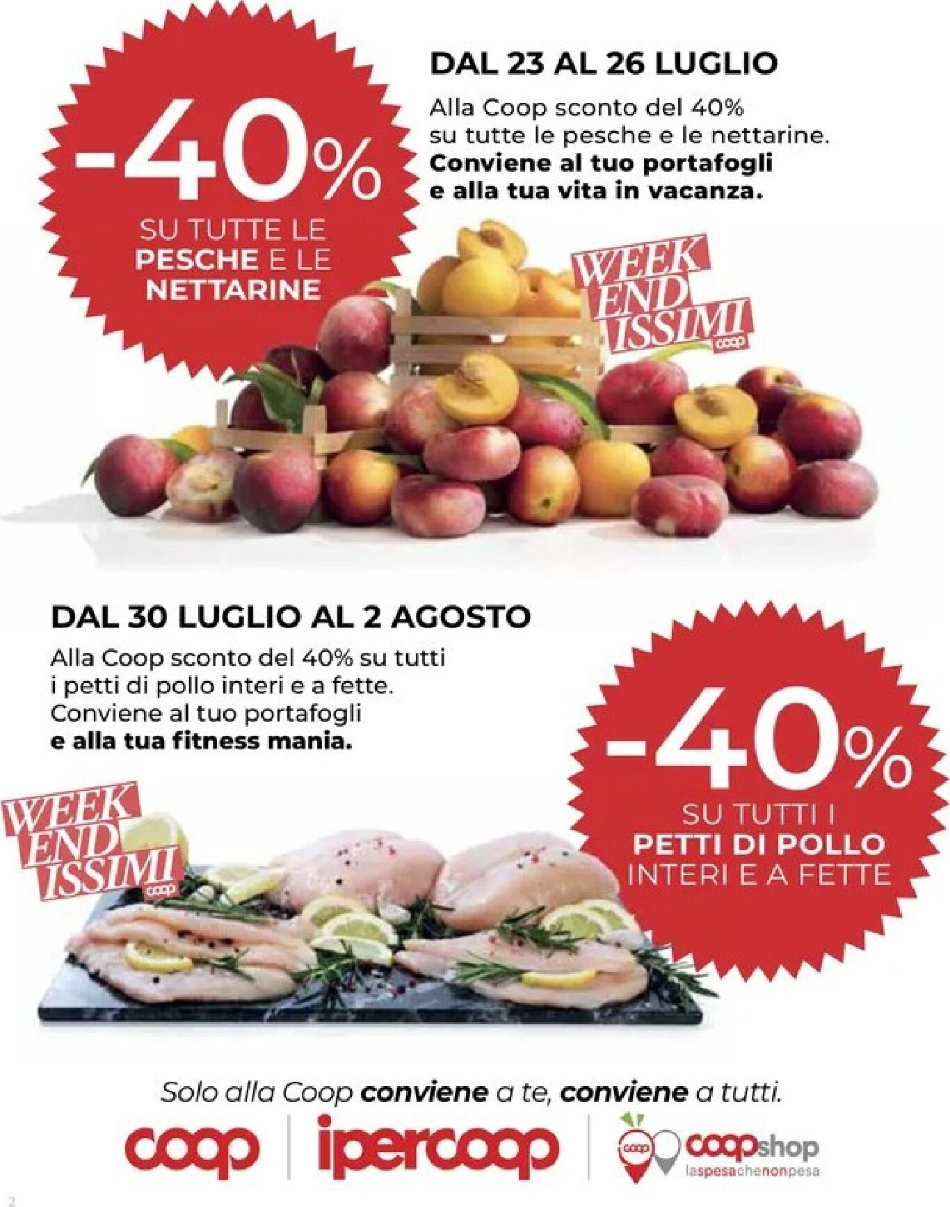 coop - Volantino attuale di Coop valido dal giovedì 23/07/2026 al mercoledì 05/08/2026 - page: 2