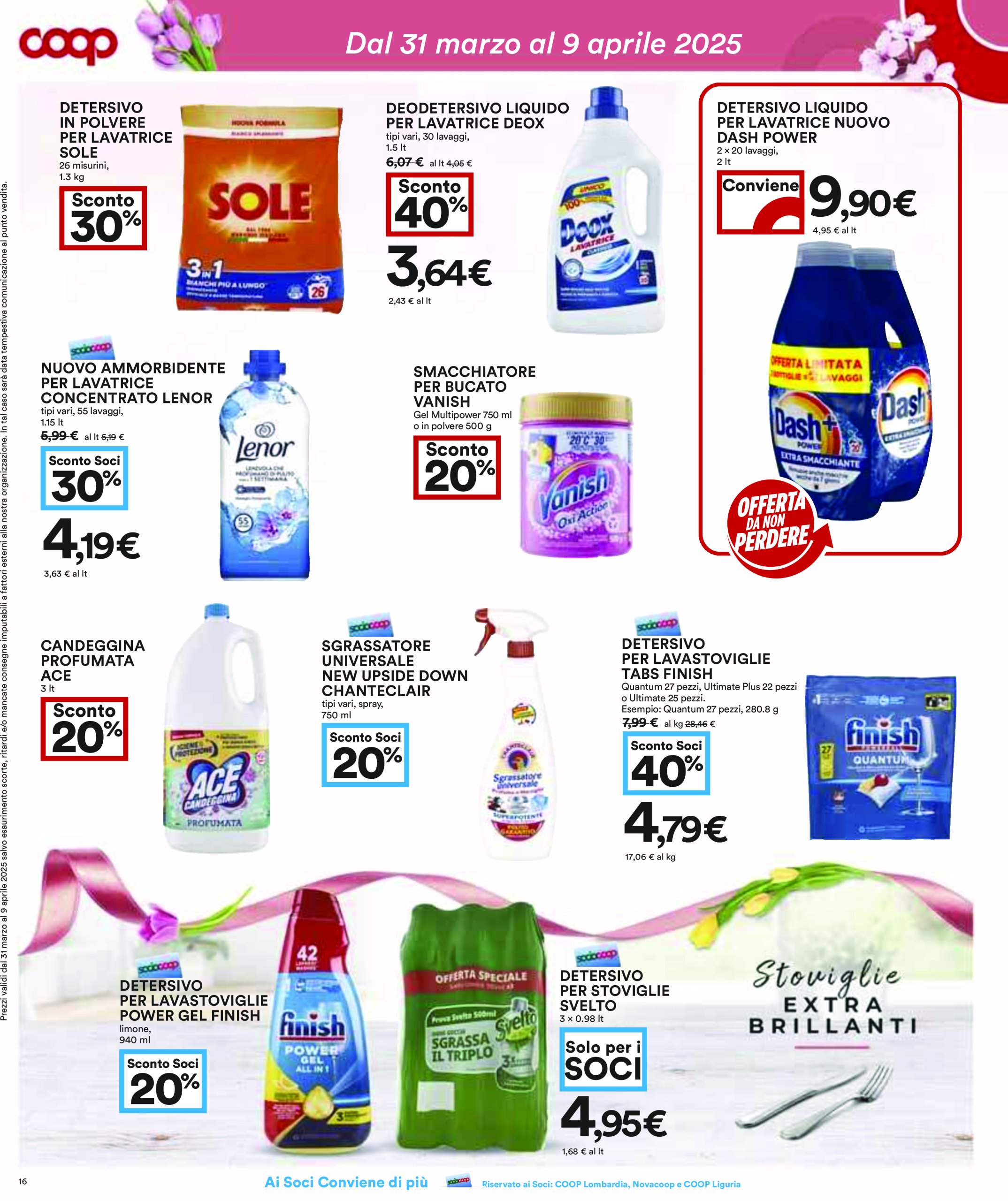 coop - Volantino Coop valido dal 31/03 al 09/04 - page: 16