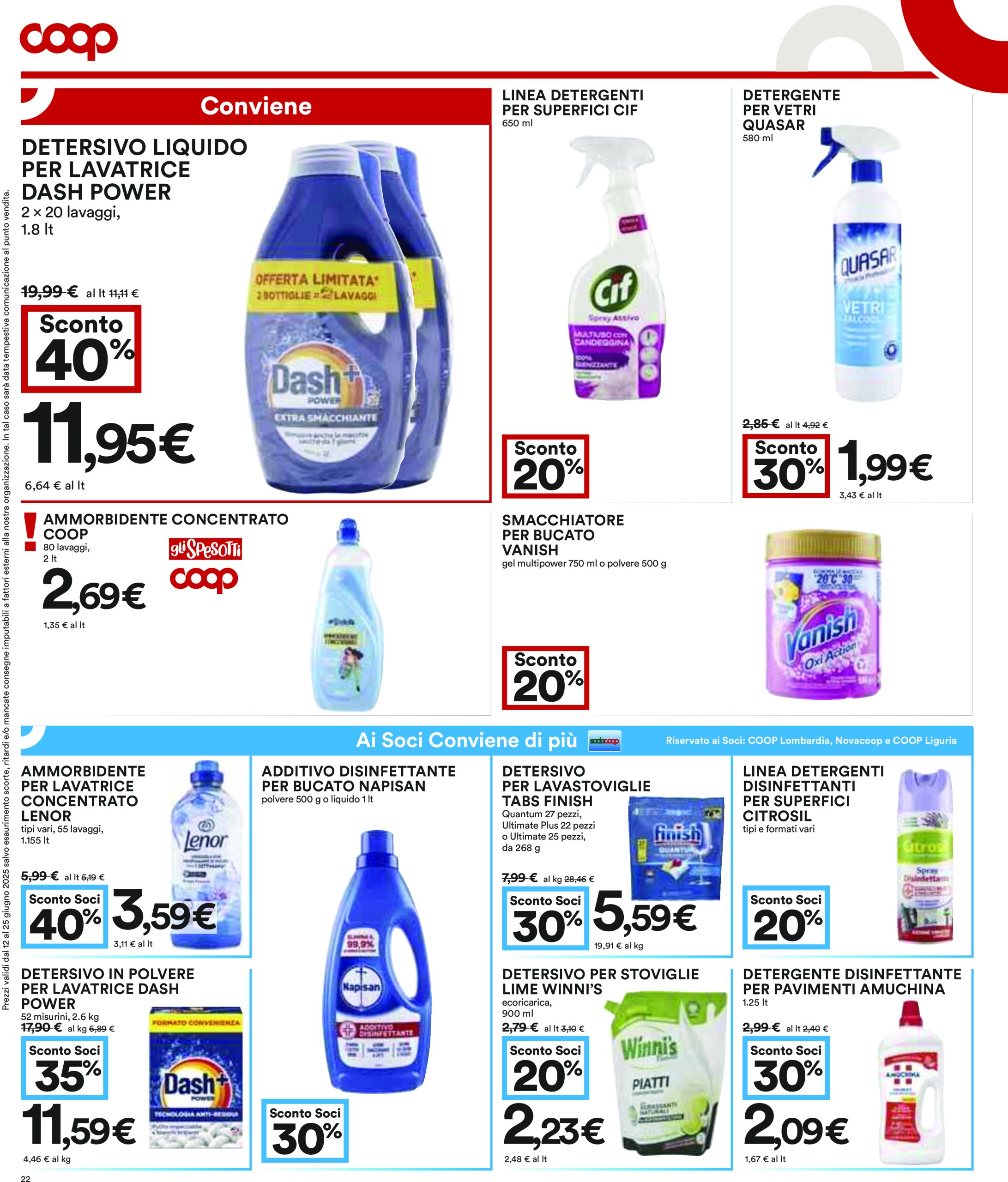 coop - Volantino Coop valido dal 12/06 al 25/06 - page: 22