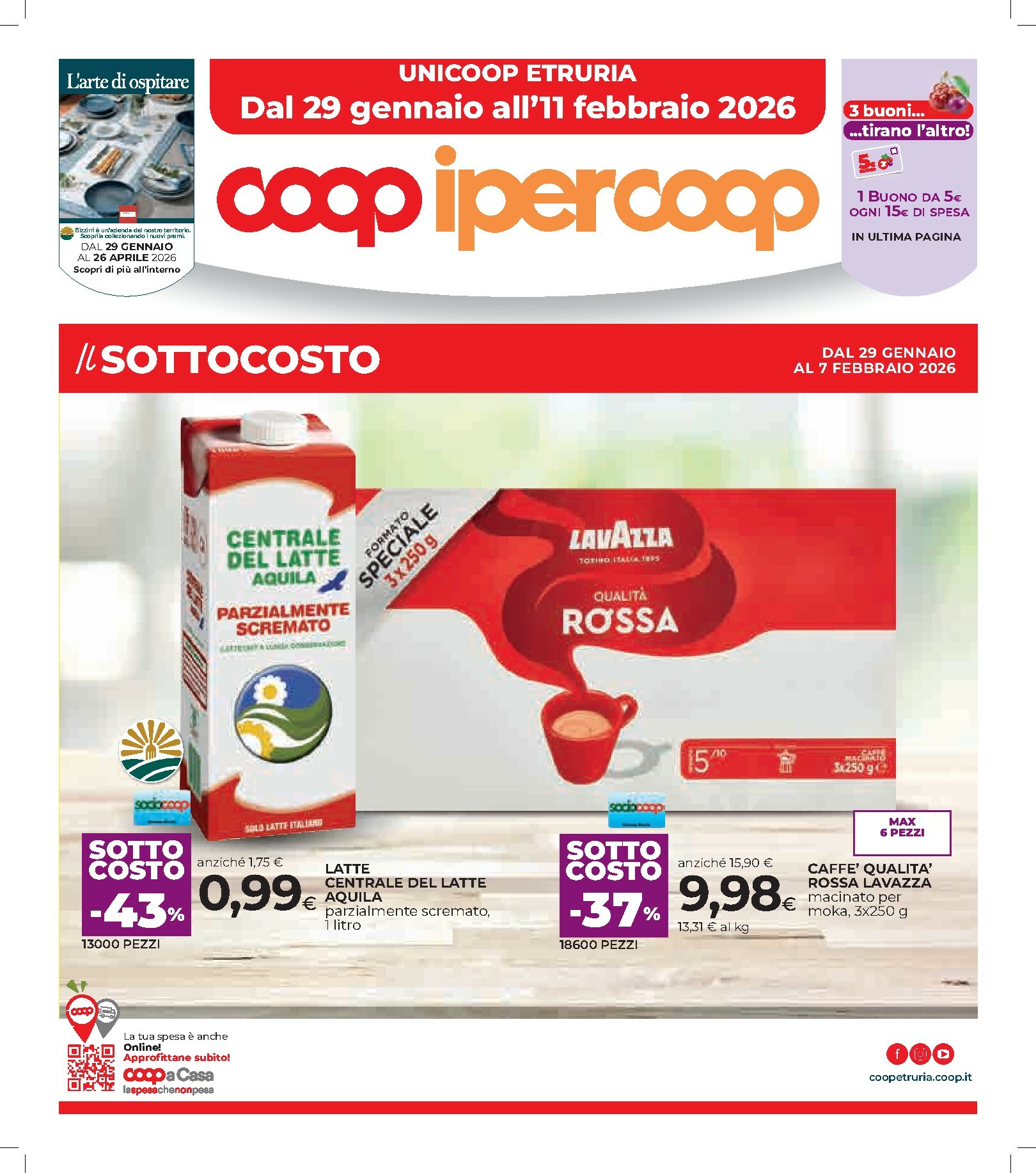 coop - Volantino Coop valido dal 29/01 al 11/02 - page: 1