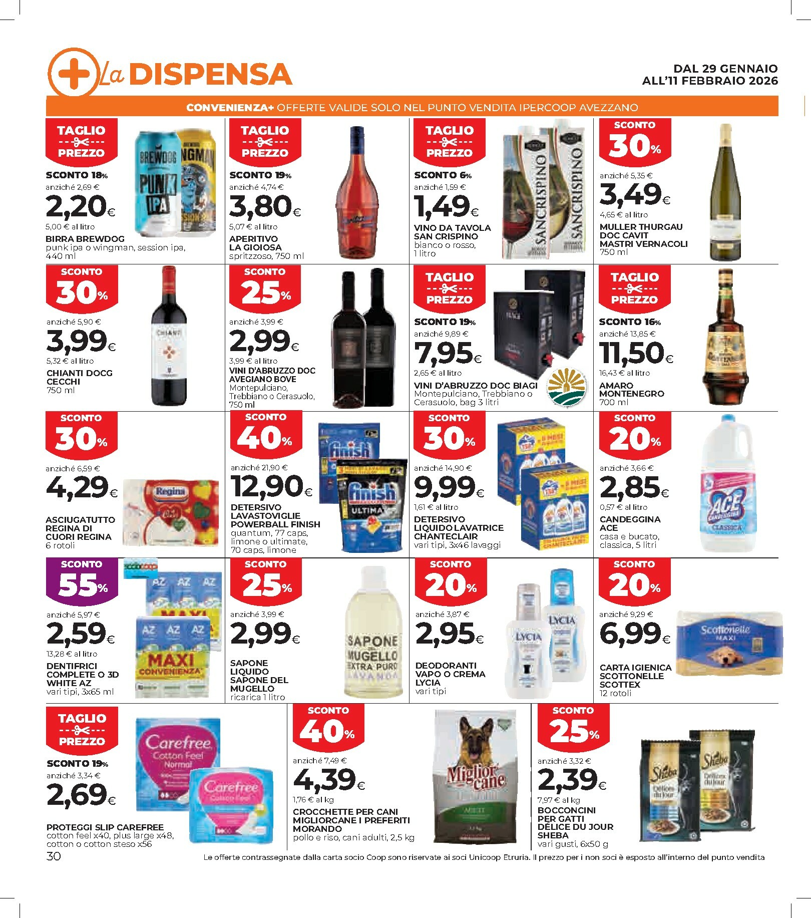 coop - Volantino Coop valido dal 29/01 al 11/02 - page: 30