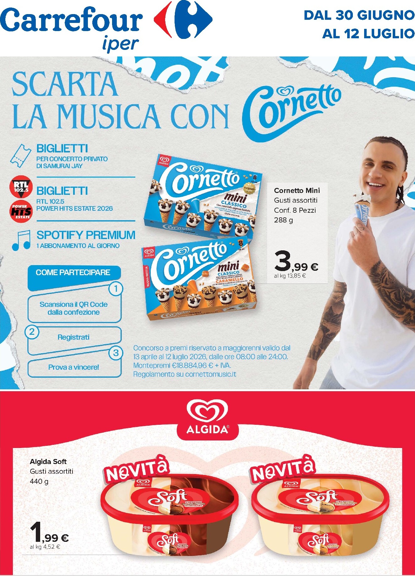 carrefour - Volantino Carrefour - Speciale Algida per la prossima settimana dal martedì 30/06/2026 al domenica 12/07/2026