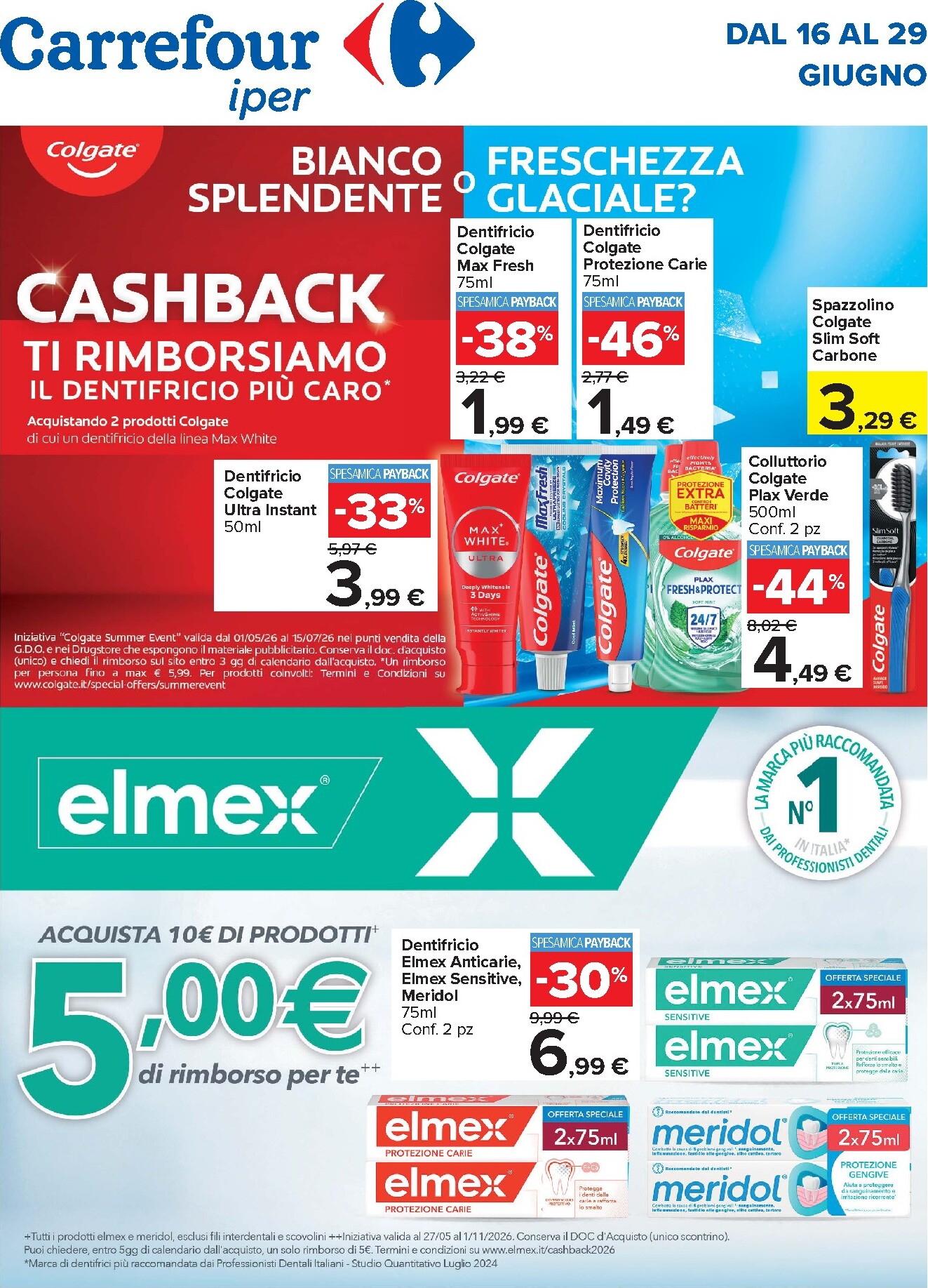 carrefour - Volantino Carrefour - Speciale Cashback per la prossima settimana dal martedì 16/06/2026 al lunedì 29/06/2026
