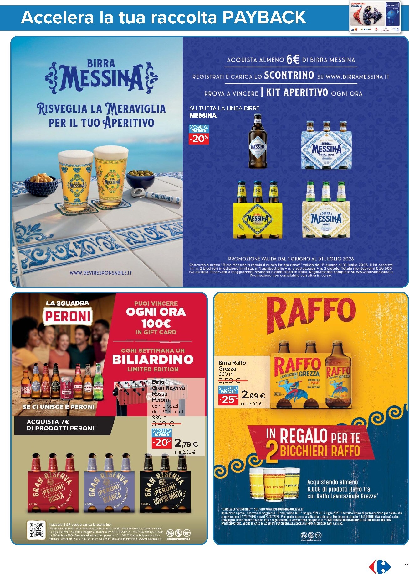 carrefour - Volantino Carrefour - Punti Sprint Payback per la prossima settimana dal martedì 16/06/2026 al lunedì 29/06/2026 - page: 11