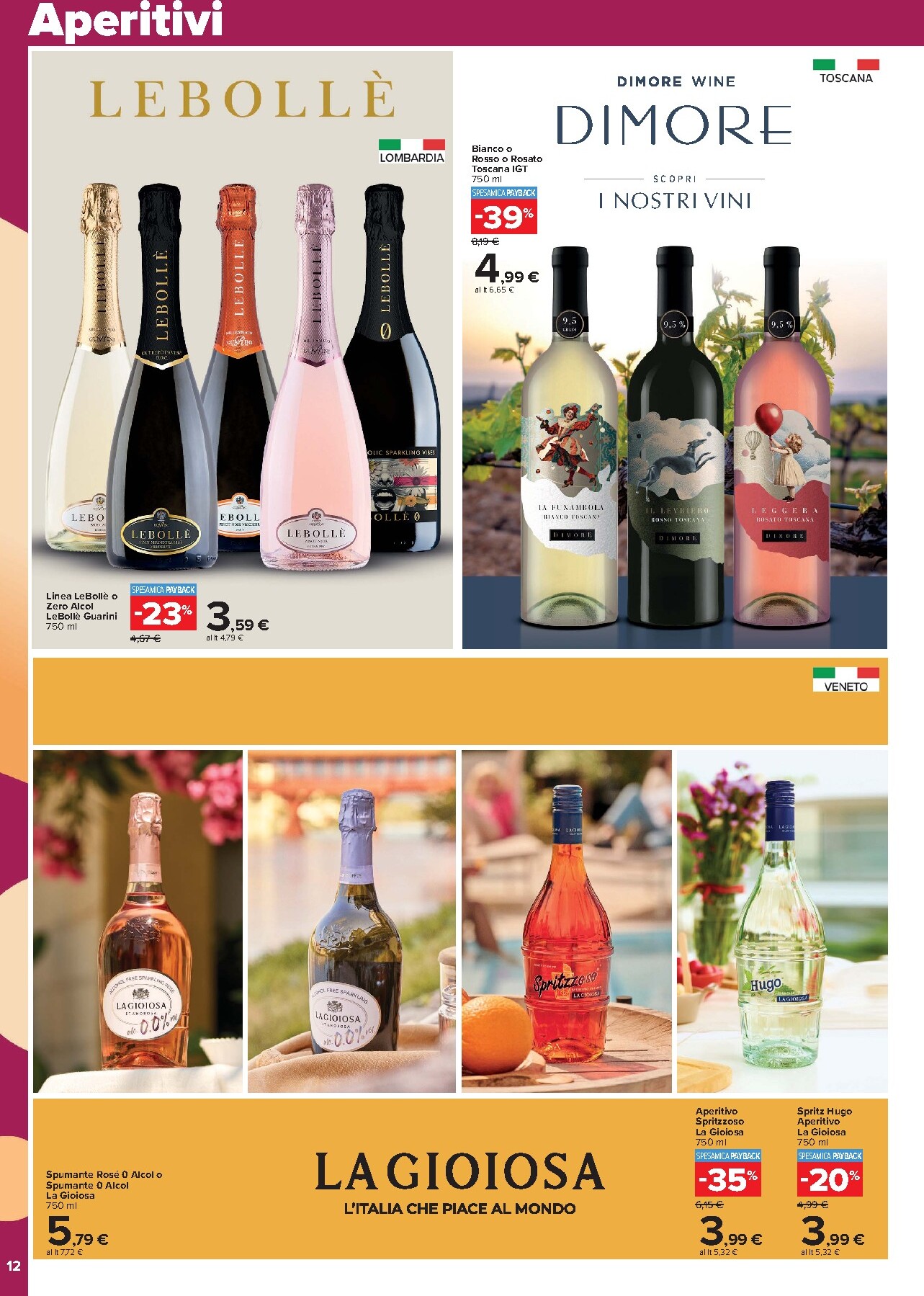 carrefour - Volantino Carrefour - Speciale Vini per la prossima settimana dal venerdì 19/06/2026 al mercoledì 05/08/2026 - page: 12