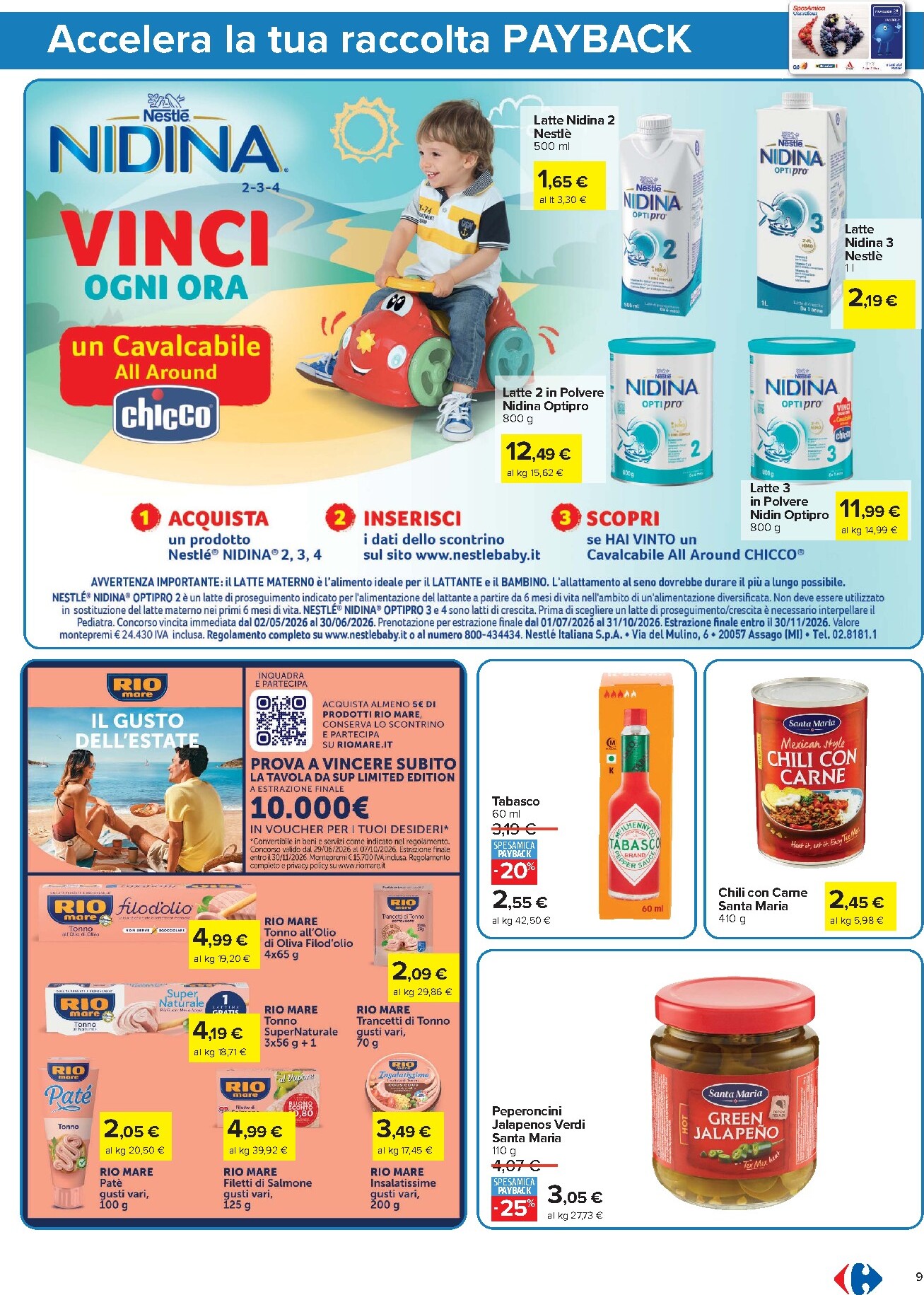 carrefour - Volantino futuro Carrefour iper - Punti Sprint Payback valido dal martedì 30/06/2026 al domenica 12/07/2026 - page: 9