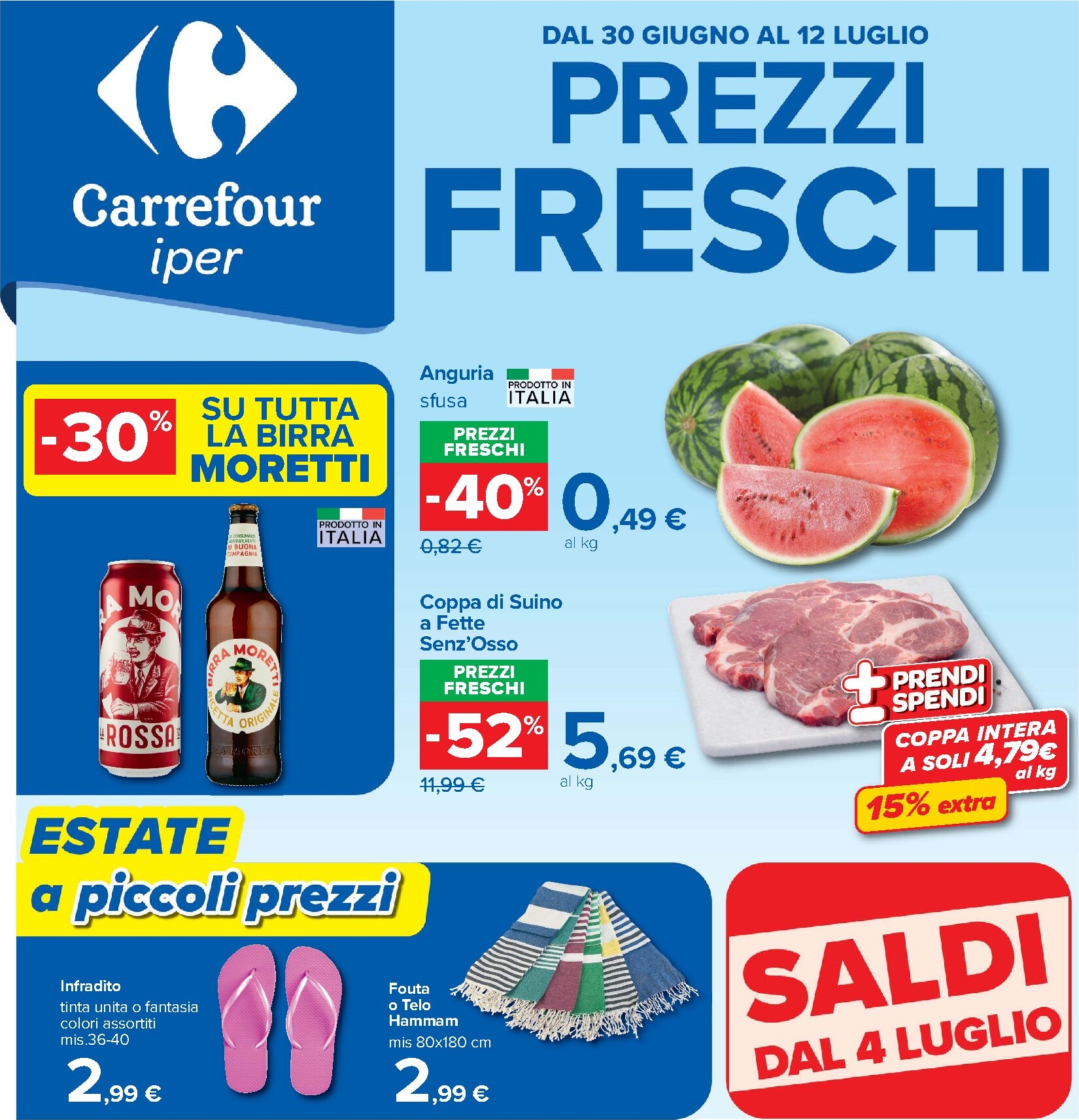 carrefour - Volantino futuro Carrefour - Prezzi freschi valido dal martedì 30/06/2026 al domenica 12/07/2026