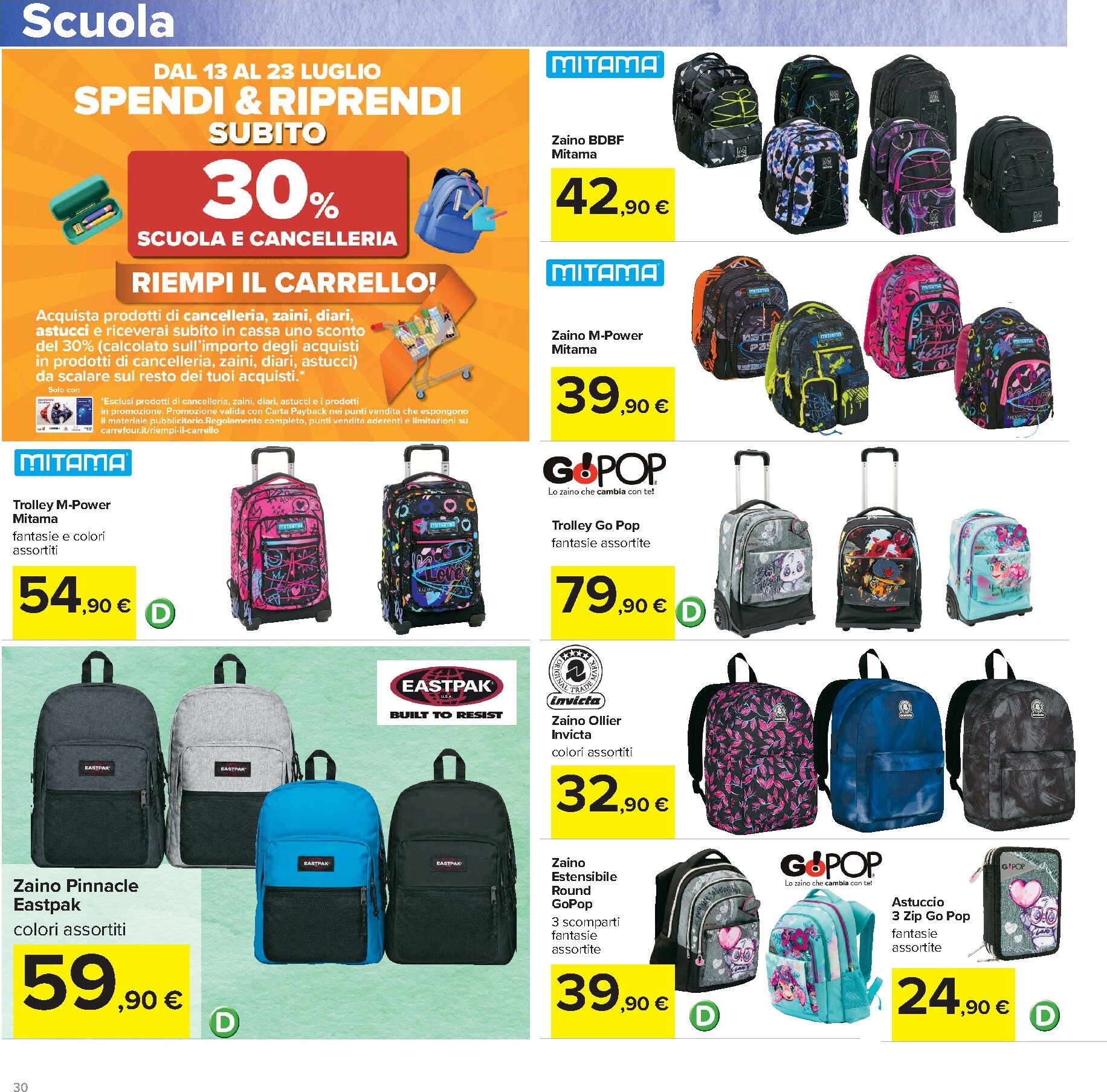 carrefour - Volantino Carrefour - Piu prendi meno spendi per la prossima settimana dal lunedì 13/07/2026 al giovedì 23/07/2026 - page: 30