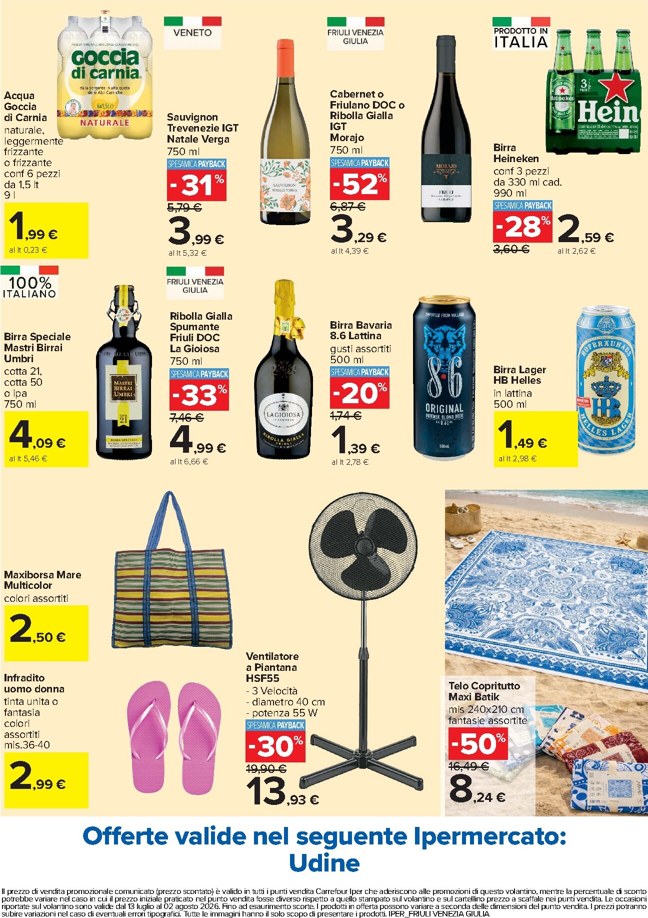 carrefour - Volantino Carrefour - Offerte d'estate per la prossima settimana dal lunedì 13/07/2026 al domenica 02/08/2026 - page: 4