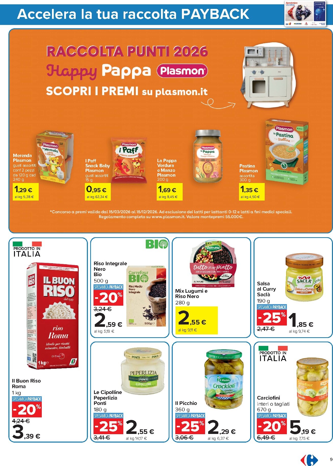 carrefour - Volantino Carrefour - Punti Sprint Payback per la prossima settimana dal lunedì 13/07/2026 al giovedì 23/07/2026 - page: 9