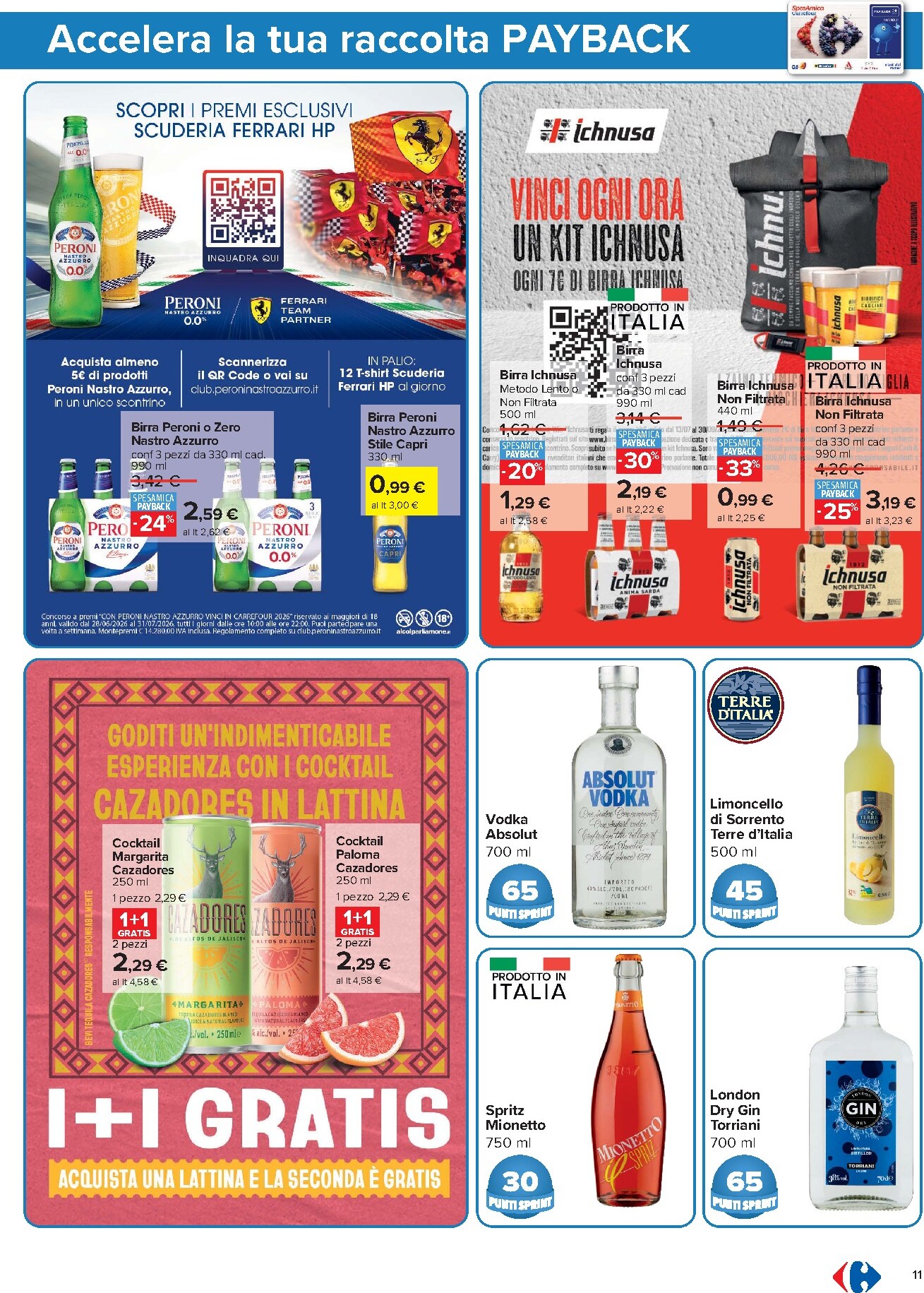 carrefour - Volantino Carrefour - Punti Sprint Payback per la prossima settimana dal lunedì 13/07/2026 al giovedì 23/07/2026 - page: 11