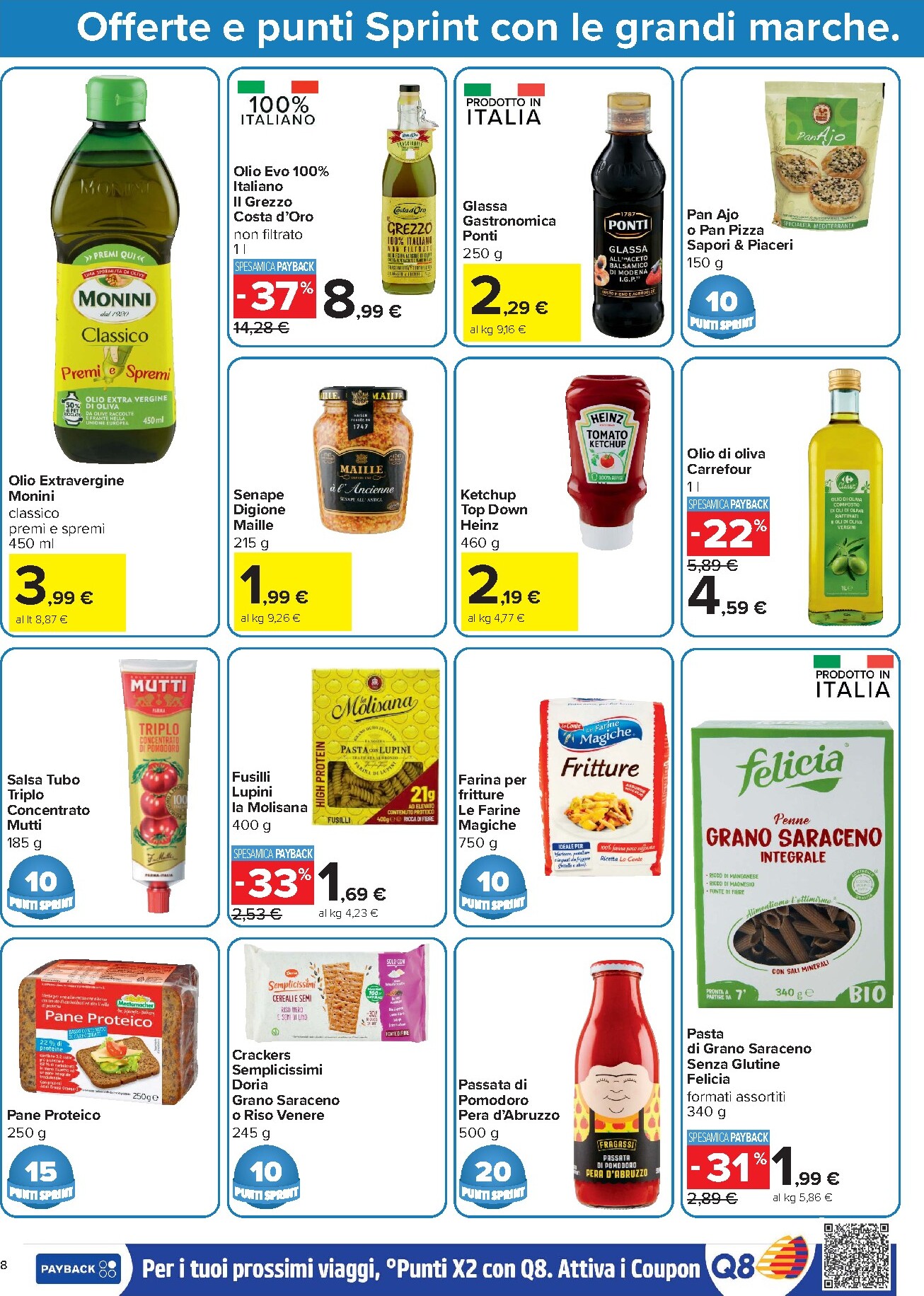 carrefour - Volantino Carrefour - Punti Sprint Payback per la prossima settimana dal lunedì 13/07/2026 al giovedì 23/07/2026 - page: 8