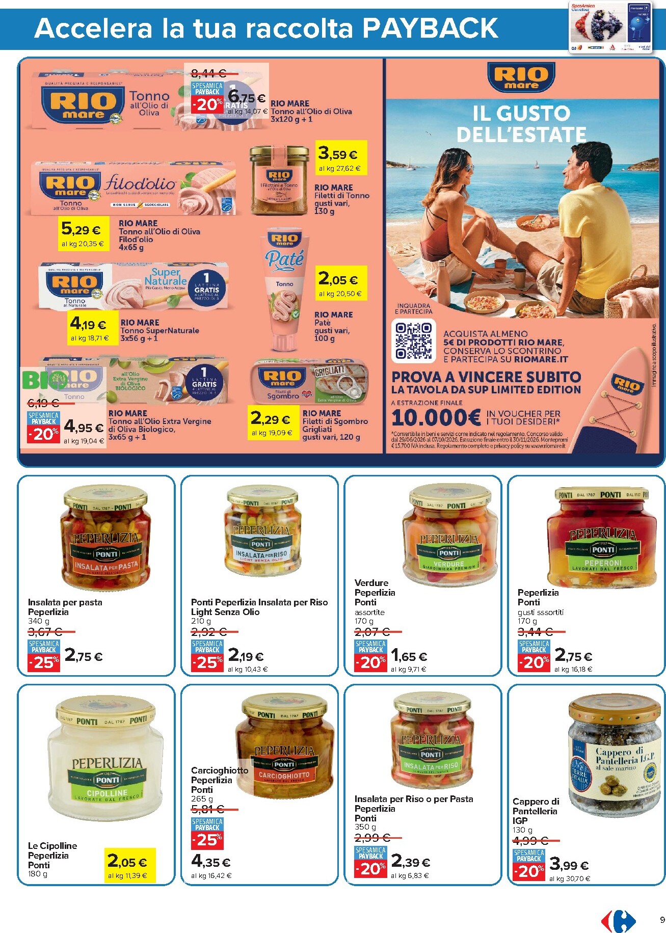 carrefour - Volantino Carrefour - Punti Sprint Payback per la prossima settimana dal venerdì 24/07/2026 al mercoledì 05/08/2026 - page: 9