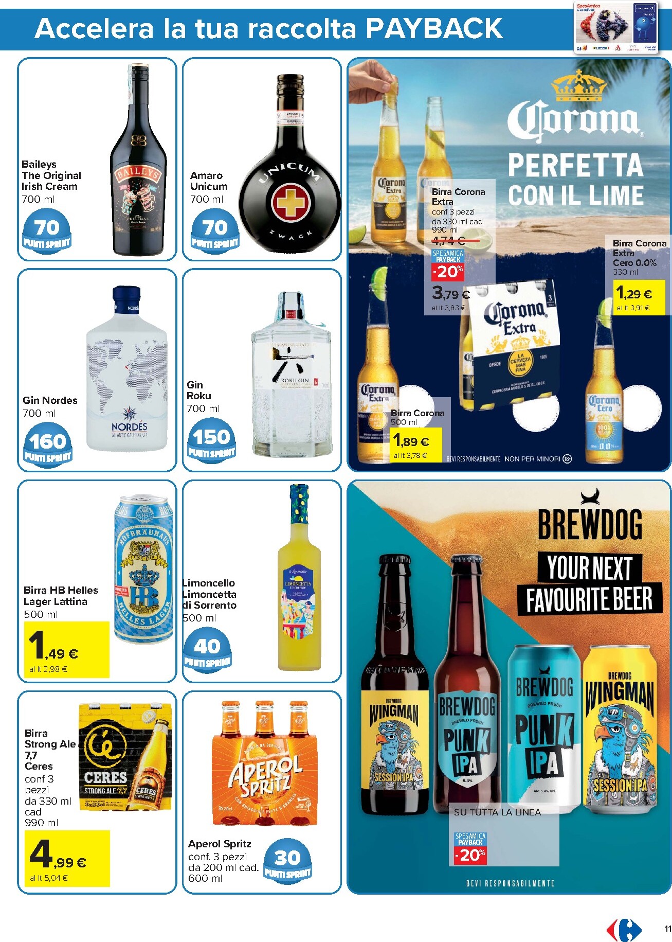 carrefour - Volantino Carrefour - Punti Sprint Payback per la prossima settimana dal venerdì 24/07/2026 al mercoledì 05/08/2026 - page: 11