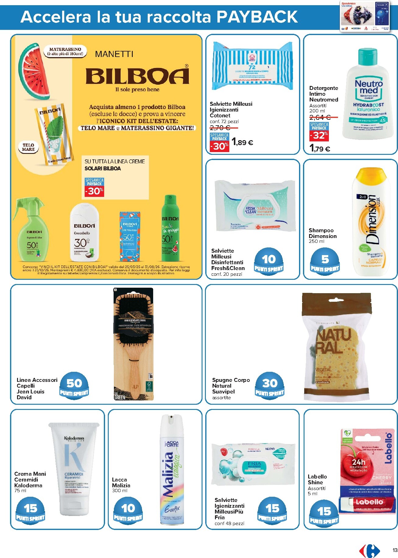 carrefour - Volantino Carrefour - Punti Sprint Payback per la prossima settimana dal venerdì 24/07/2026 al mercoledì 05/08/2026 - page: 13