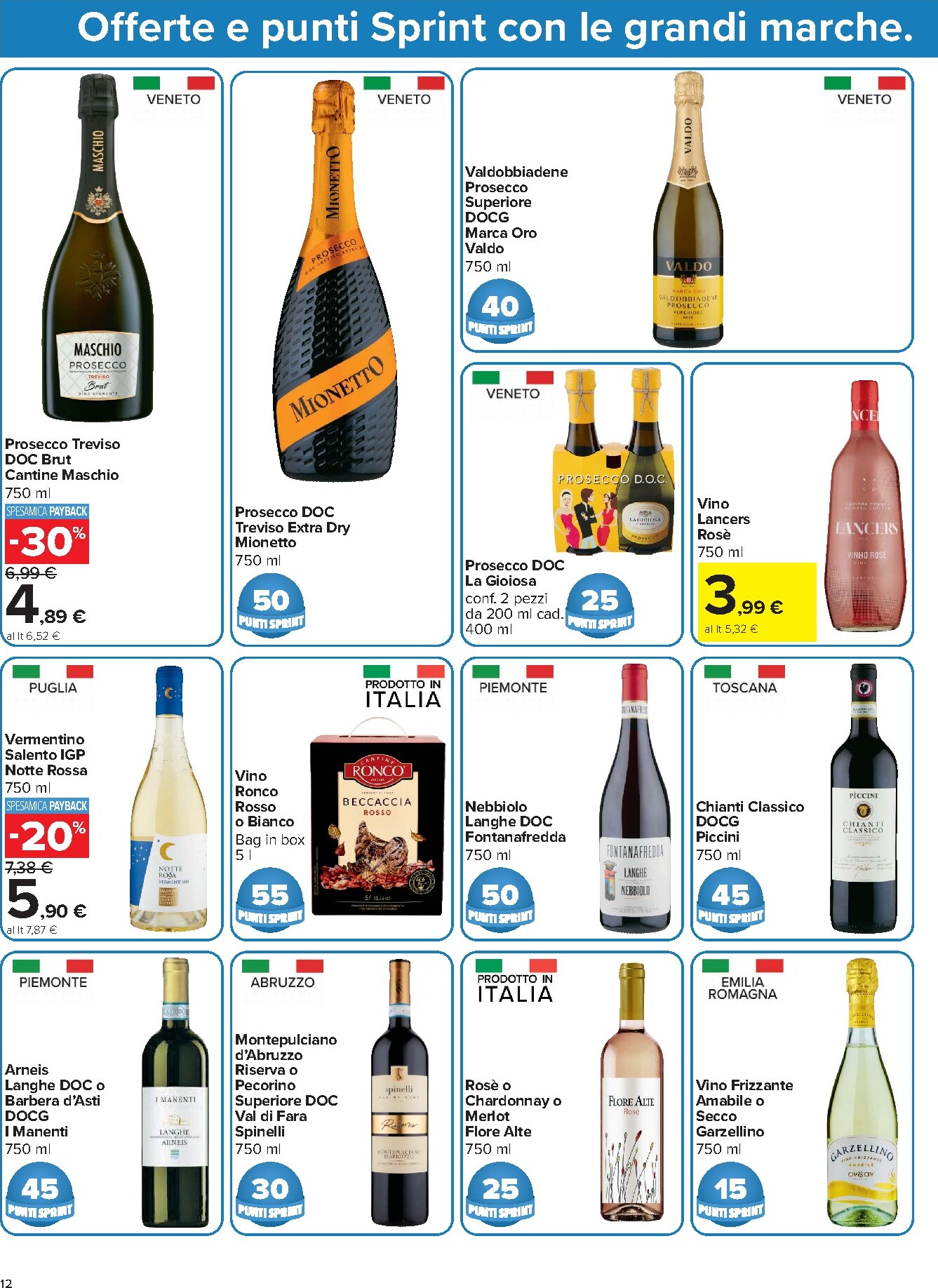 carrefour - Volantino Carrefour - Punti Sprint Payback per la prossima settimana dal venerdì 24/07/2026 al mercoledì 05/08/2026 - page: 12