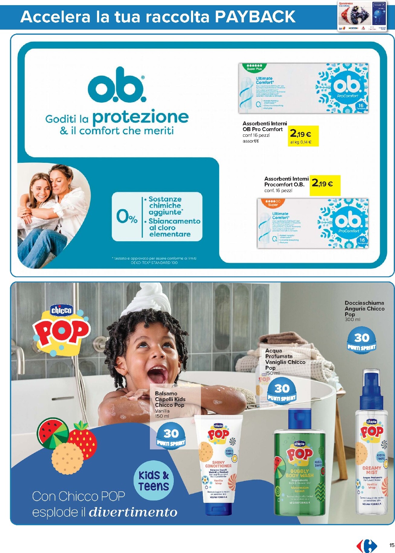 carrefour - Volantino Carrefour - Punti Sprint Payback per la prossima settimana dal venerdì 24/07/2026 al mercoledì 05/08/2026 - page: 15