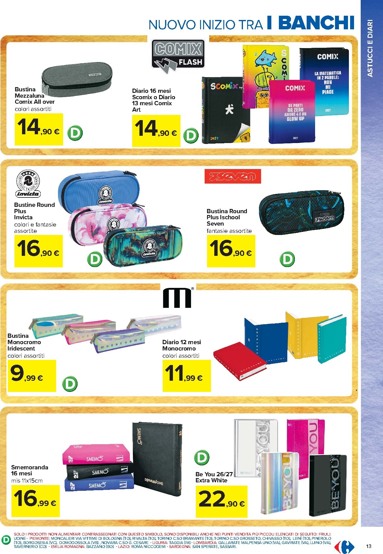 carrefour - Volantino attuale di Carrefour - Catalogo Scuola valido dal mercoledì 22/07/2026 al domenica 06/09/2026 - page: 13