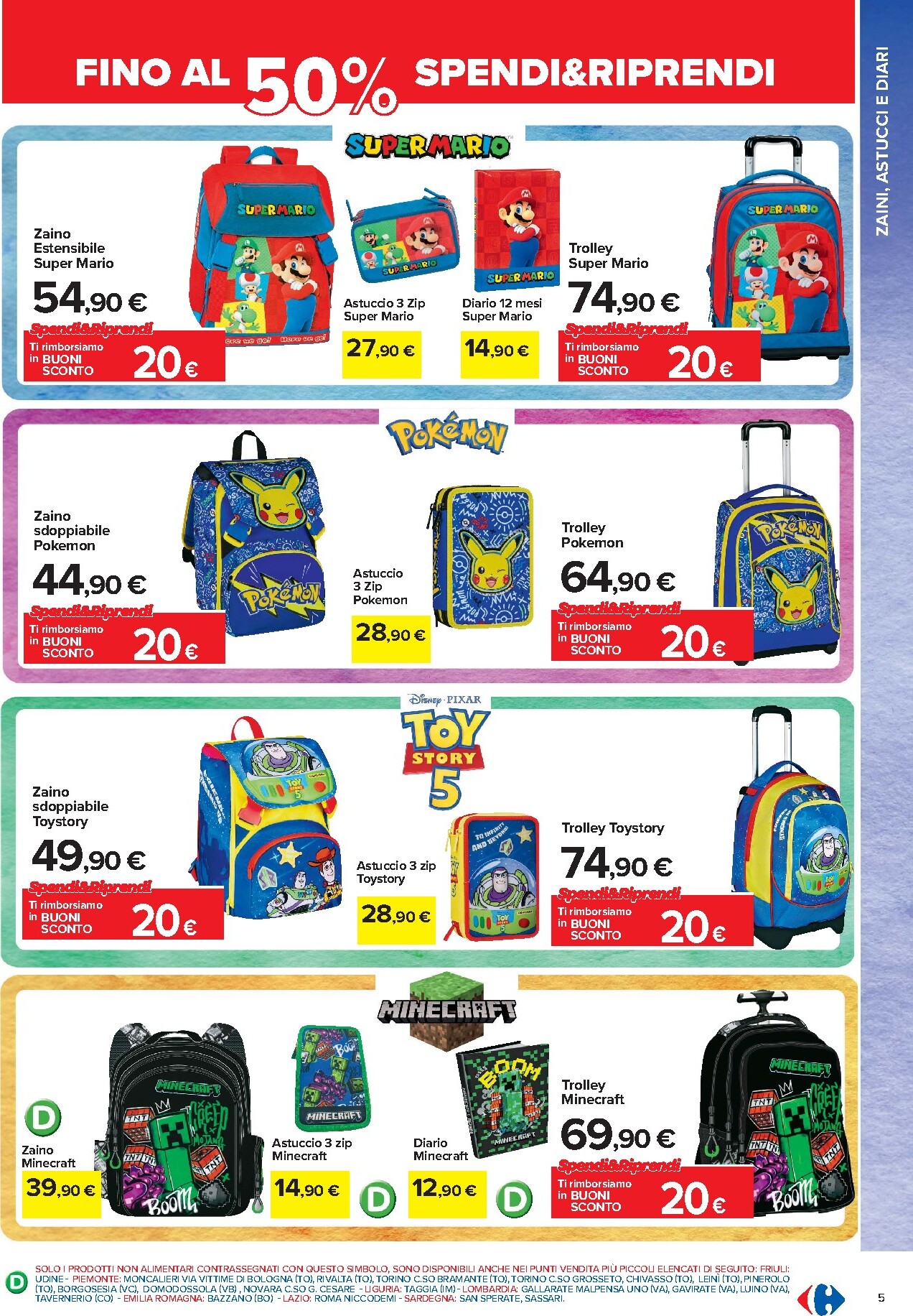 carrefour - Volantino attuale di Carrefour - Catalogo Scuola valido dal mercoledì 22/07/2026 al domenica 06/09/2026 - page: 5