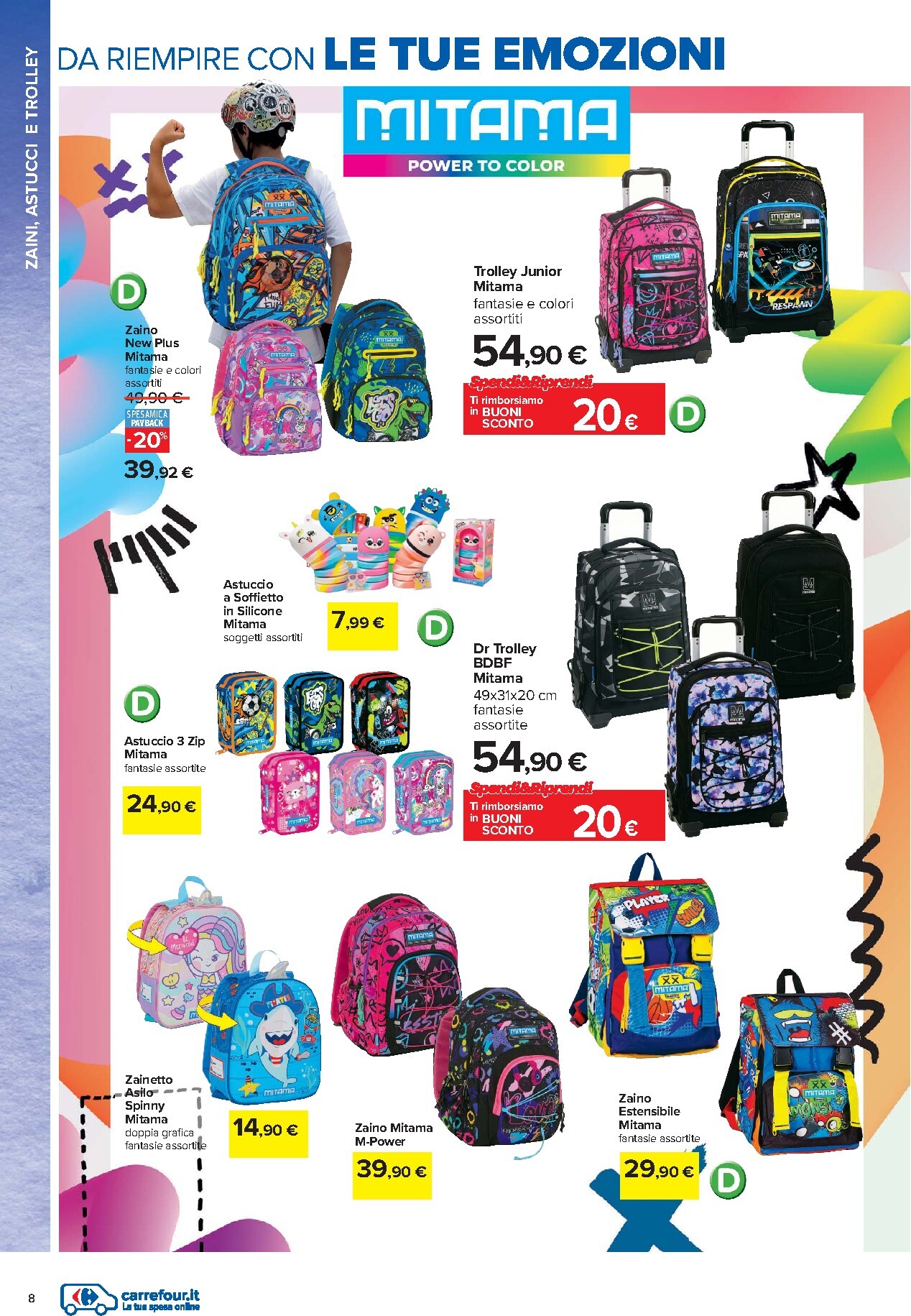 carrefour - Volantino attuale di Carrefour - Catalogo Scuola valido dal mercoledì 22/07/2026 al domenica 06/09/2026 - page: 8