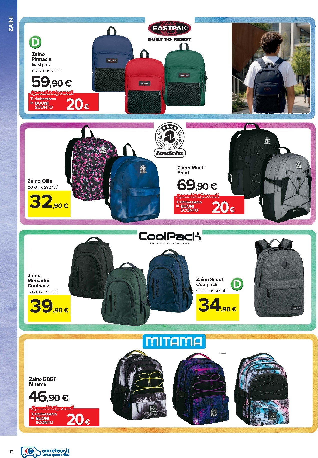 carrefour - Volantino attuale di Carrefour - Catalogo Scuola valido dal mercoledì 22/07/2026 al domenica 06/09/2026 - page: 12