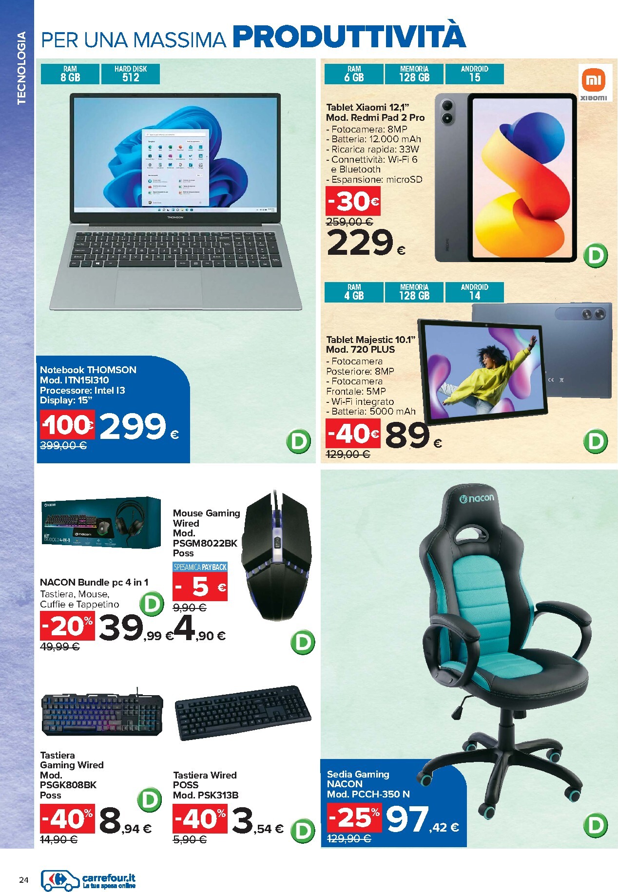 carrefour - Volantino attuale di Carrefour - Catalogo Scuola valido dal mercoledì 22/07/2026 al domenica 06/09/2026 - page: 24