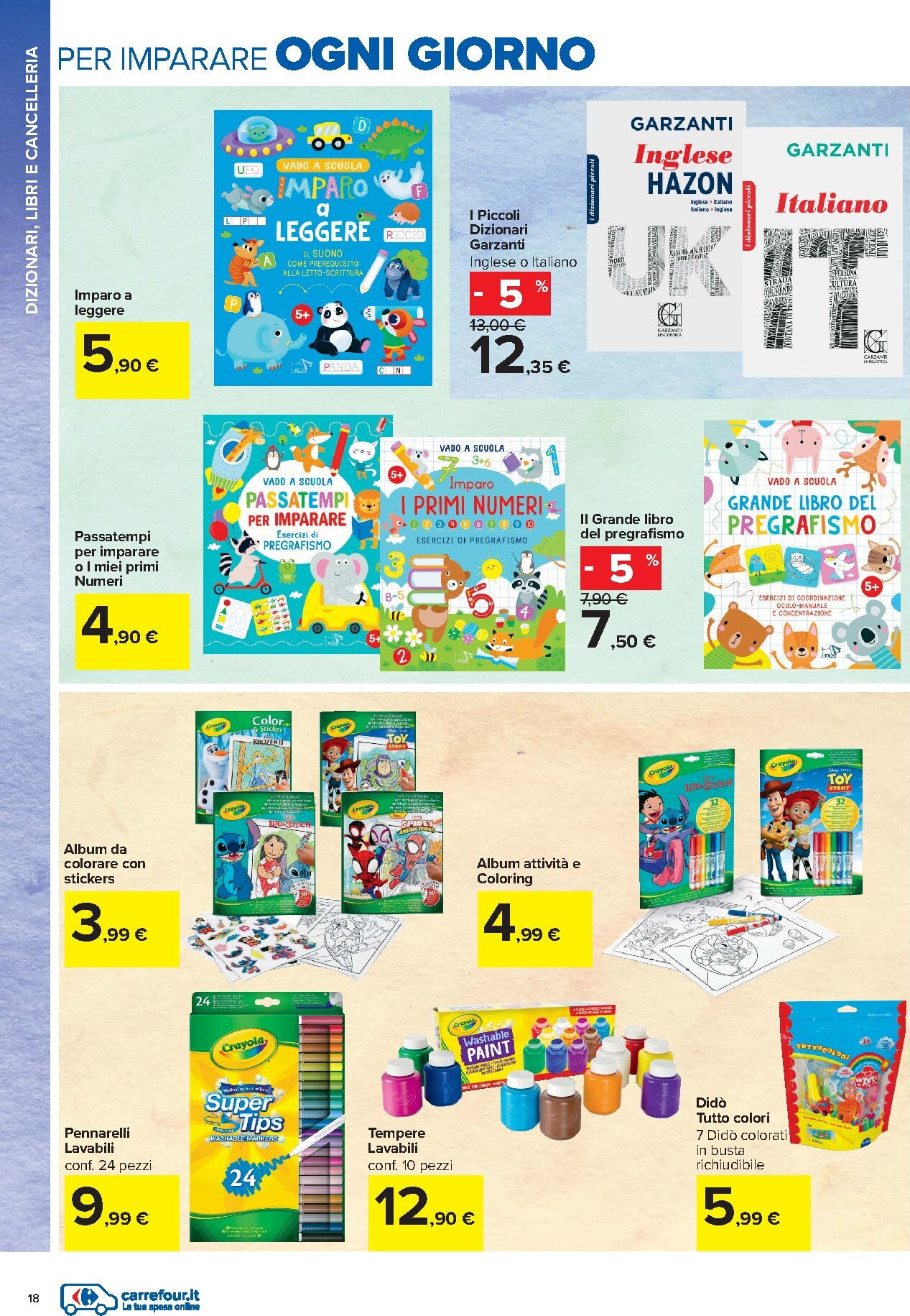 carrefour - Volantino attuale di Carrefour - Catalogo Scuola valido dal mercoledì 22/07/2026 al domenica 06/09/2026 - page: 18