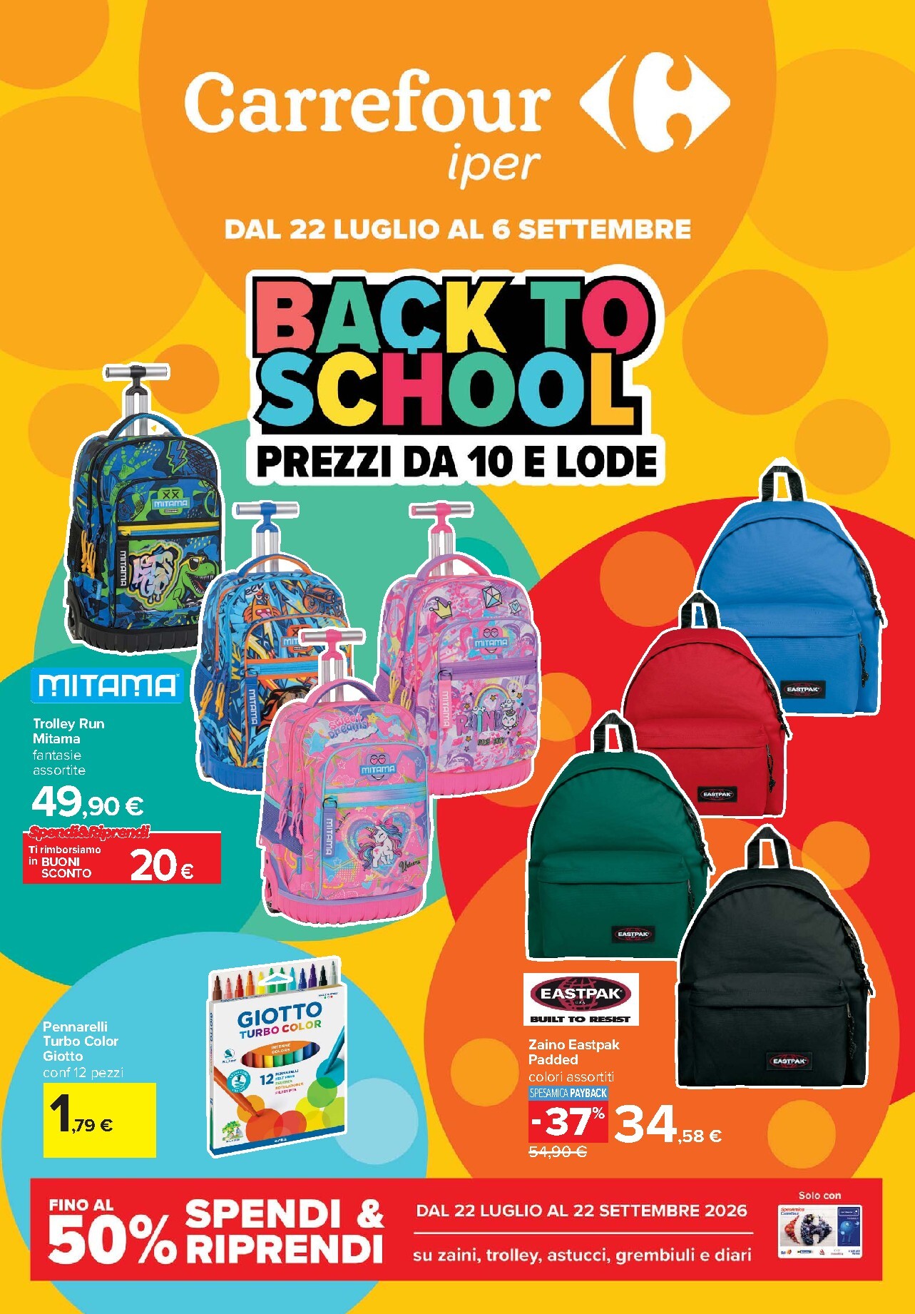 carrefour - Volantino attuale di Carrefour - Catalogo Scuola valido dal mercoledì 22/07/2026 al domenica 06/09/2026