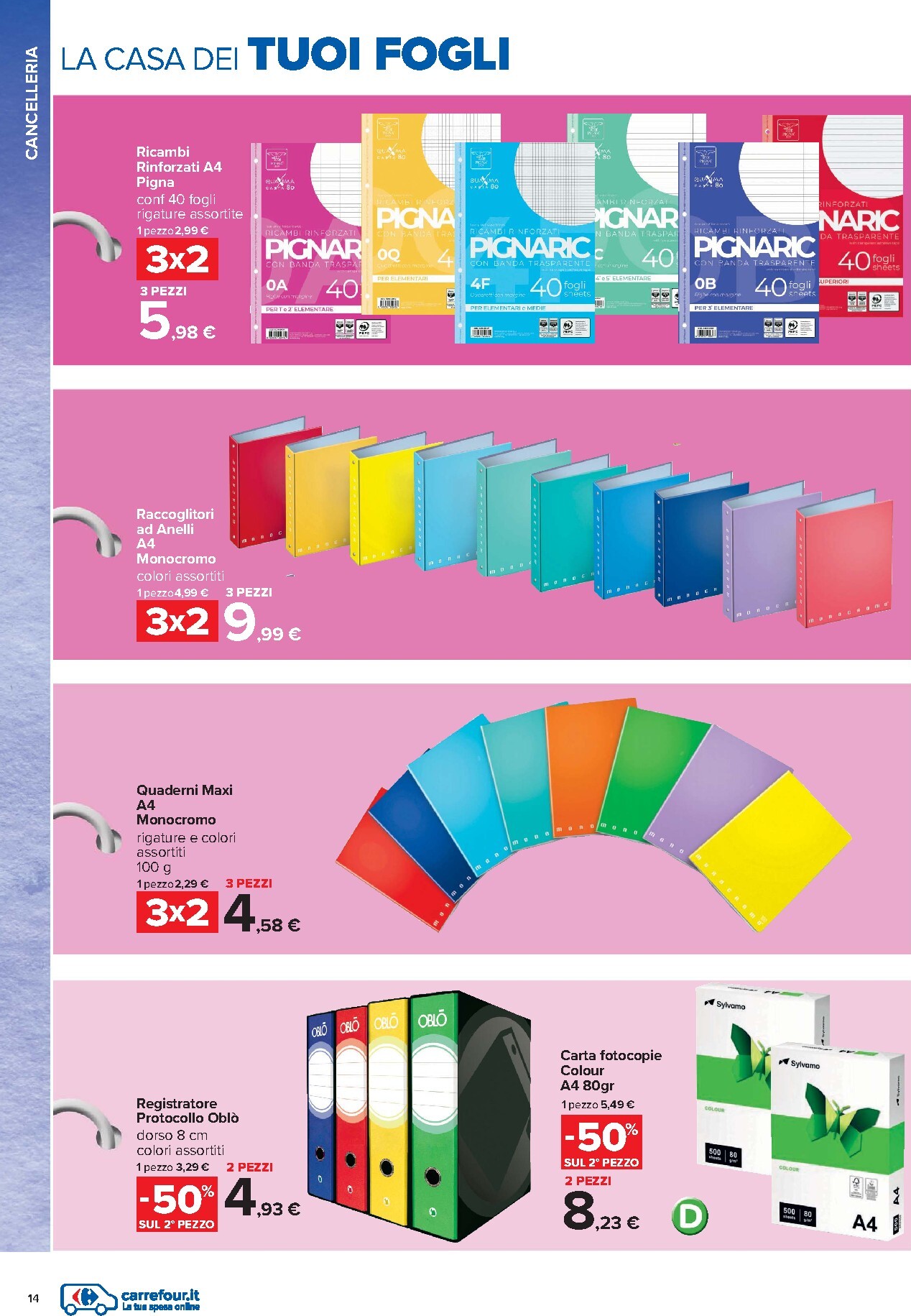 carrefour - Volantino attuale di Carrefour - Catalogo Scuola valido dal mercoledì 22/07/2026 al domenica 06/09/2026 - page: 14