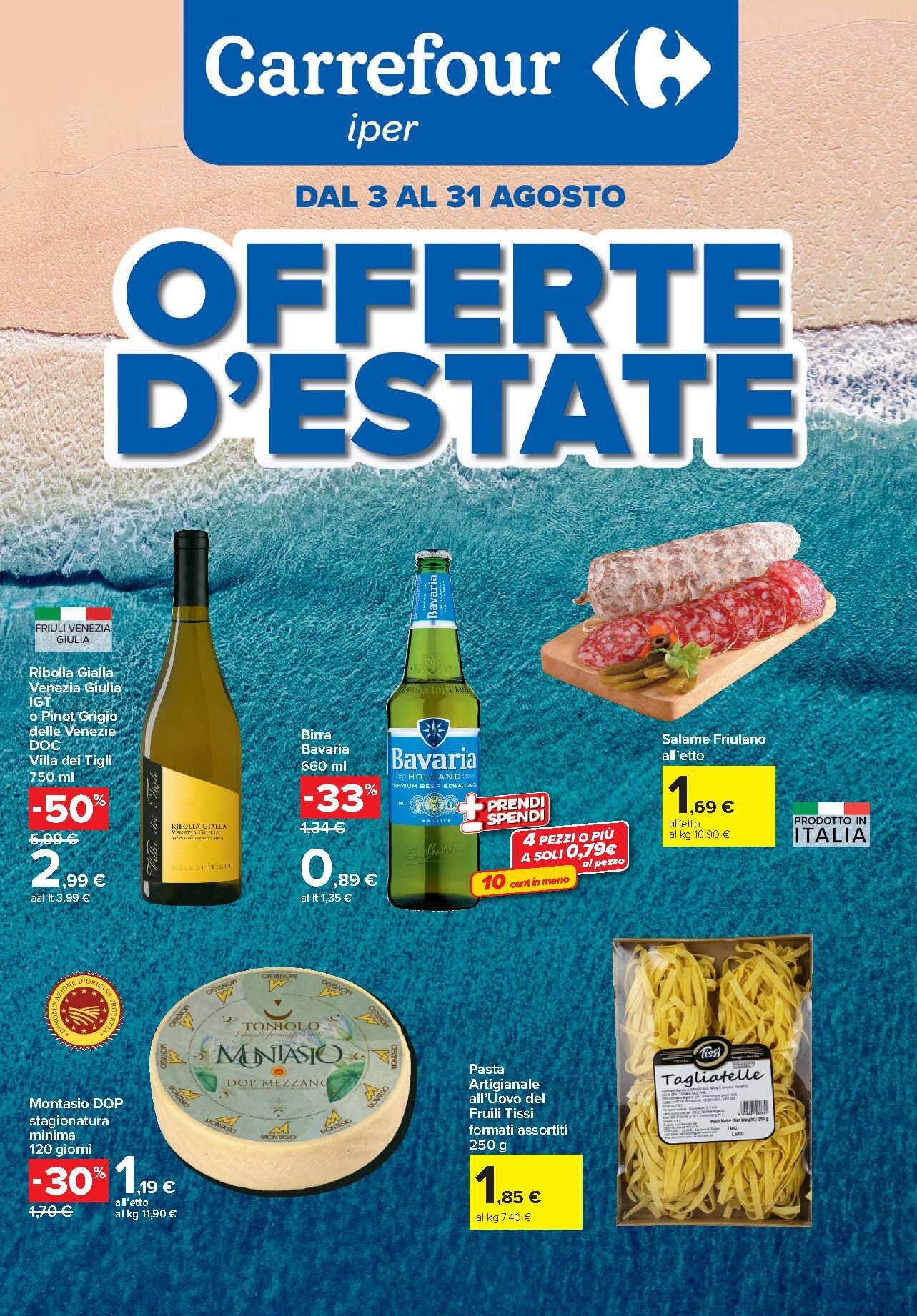 carrefour - Volantino Carrefour - Offerte d'estate per la prossima settimana dal lunedì 03/08/2026 al lunedì 31/08/2026
