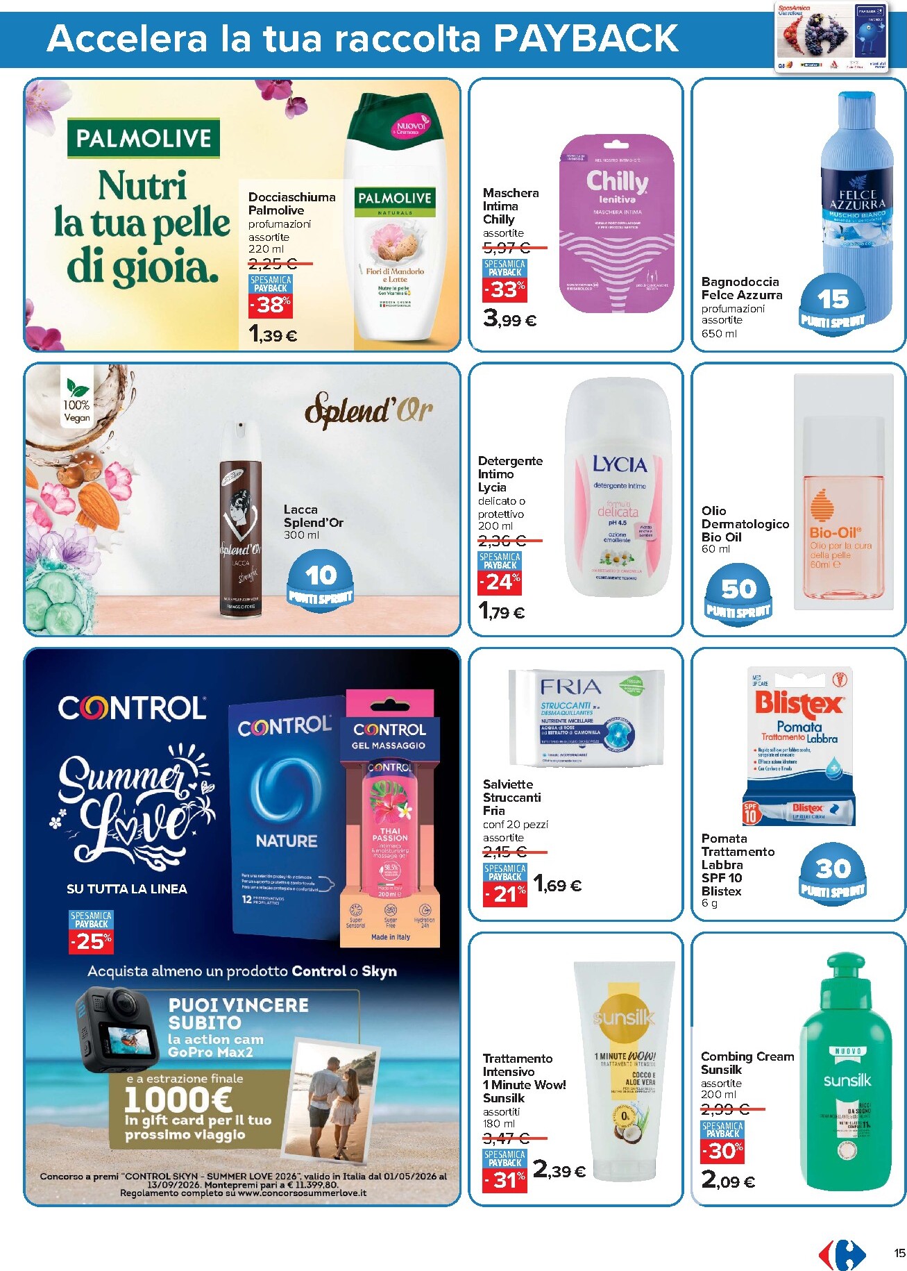 carrefour - Volantino futuro Carrefour - Punti Sprint Payback valido dal giovedì 06/08/2026 al mercoledì 19/08/2026 - page: 15