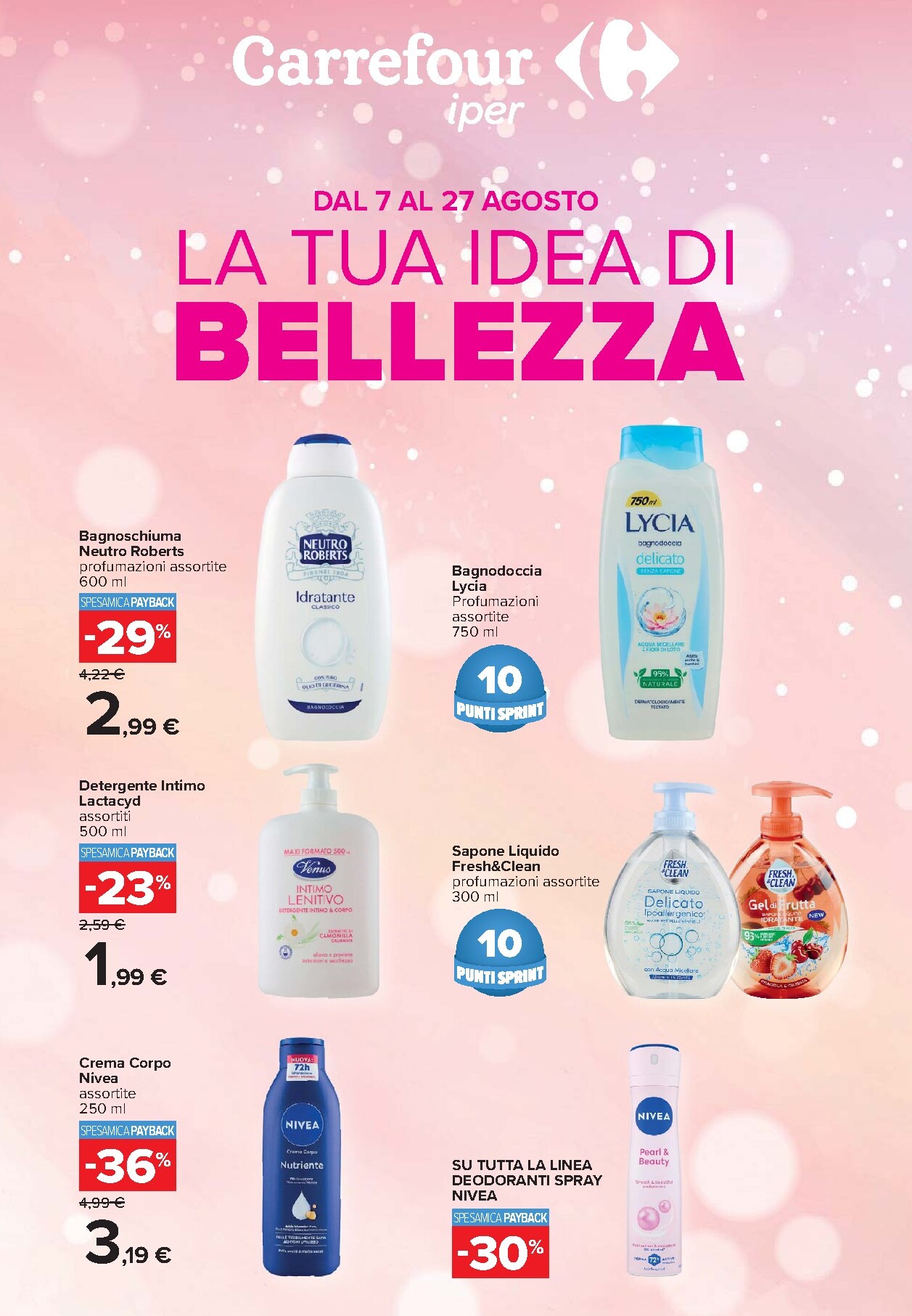 carrefour - Volantino attuale di Carrefour - Speciale bellezza valido dal venerdì 07/08/2026 al giovedì 27/08/2026