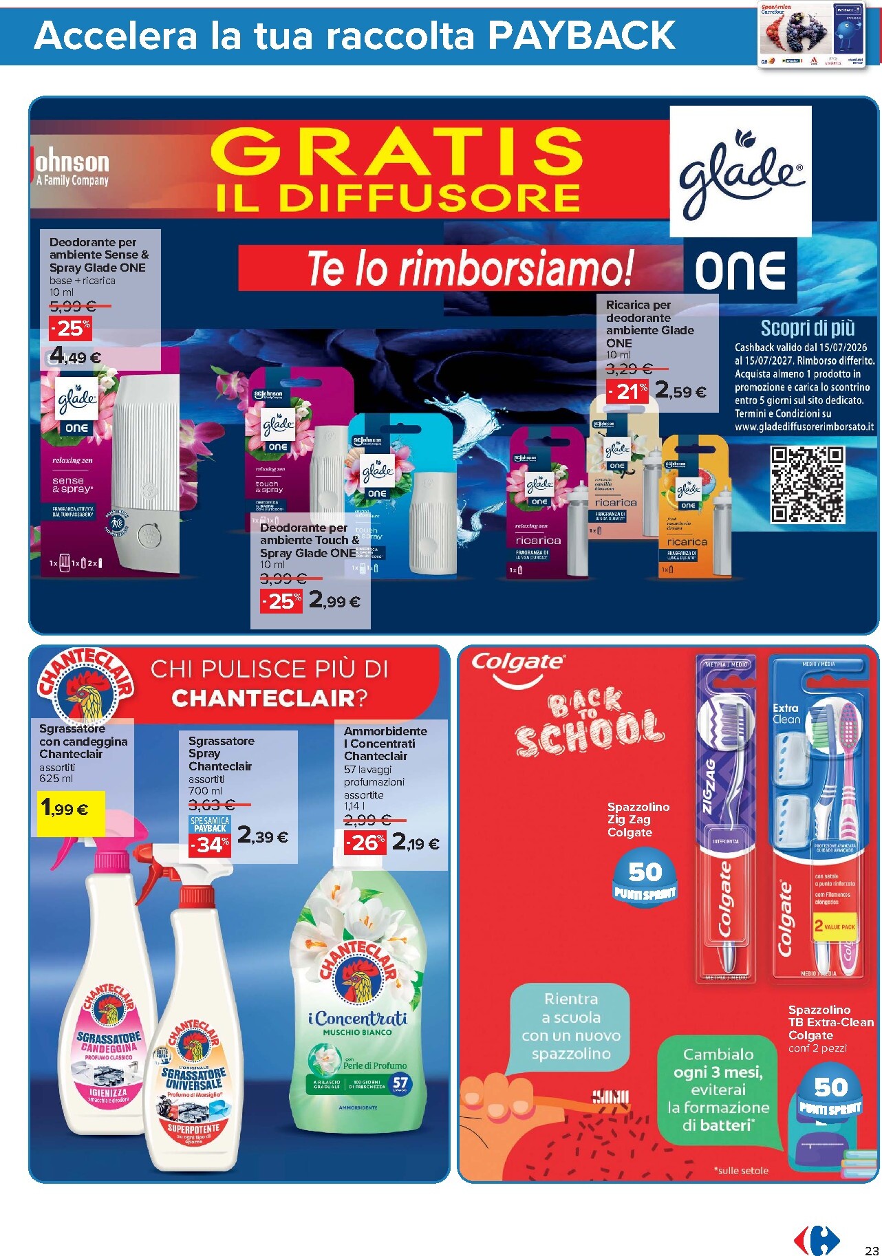 carrefour - Volantino Carrefour - Punti Sprint Payback per la prossima settimana dal venerdì 04/09/2026 al domenica 13/09/2026 - page: 23
