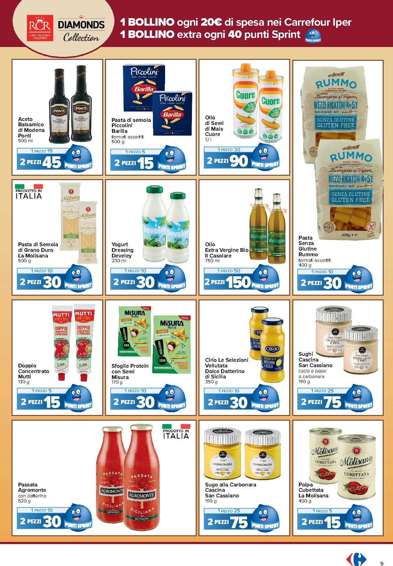 carrefour - Volantino Carrefour - Punti Sprint Payback per la prossima settimana dal venerdì 04/09/2026 al domenica 13/09/2026 - page: 9