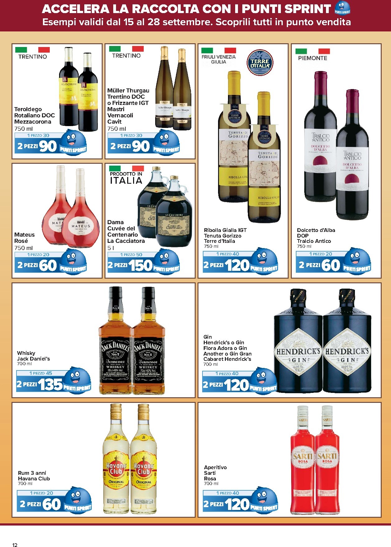carrefour - Volantino Carrefour - Punti Sprint Payback per la prossima settimana dal martedì 15/09/2026 al lunedì 28/09/2026 - page: 12